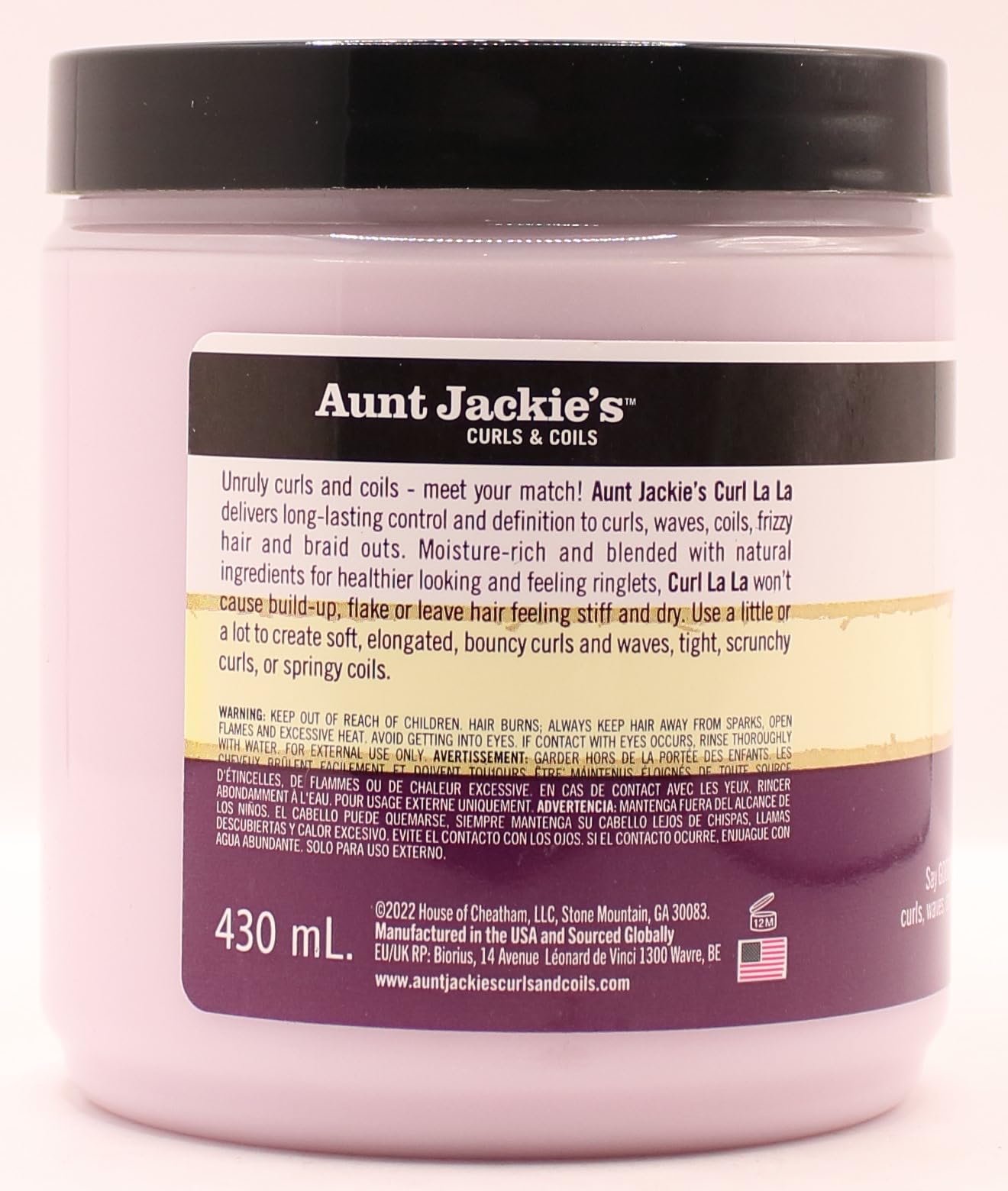 Aunt Jackie's Curls & Coils Trio Bundle - Quench Leave-In Conditioner (12oz), Curl La La Defining Custard (15oz), Seal It Up Hydrating Sealing Butter (7.5oz) for Natural Hair Care & Defined Curls | Perfect for Wash Day, Twist Outs & Protective Styles