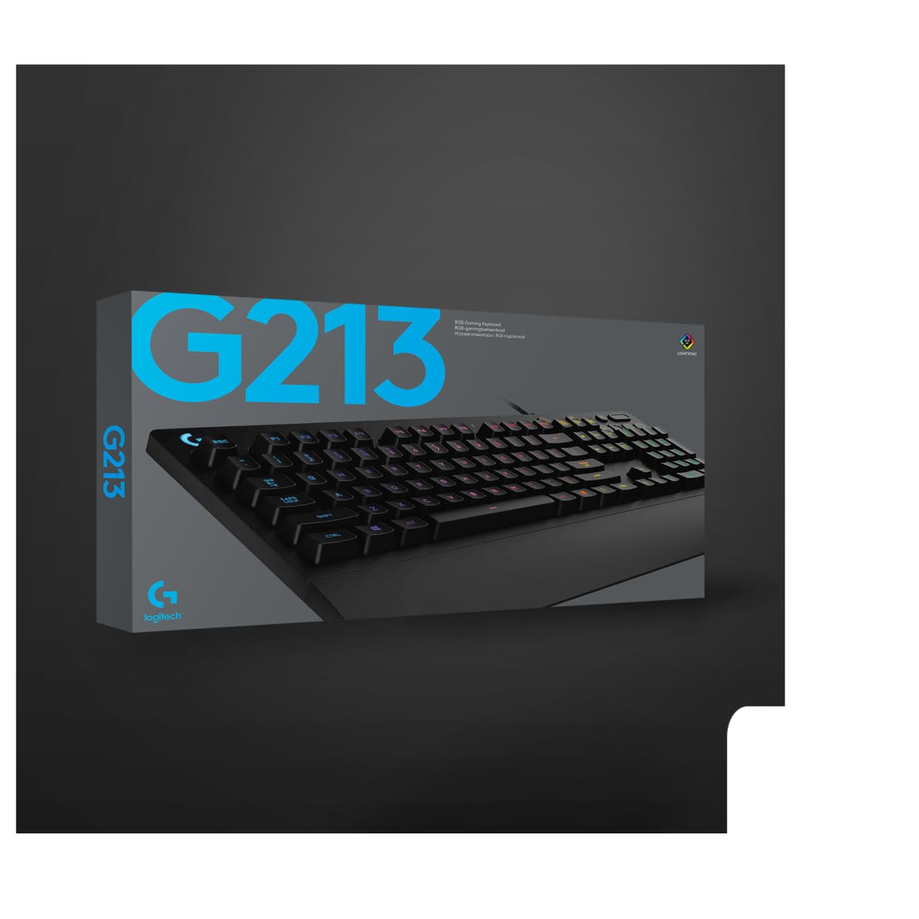Logitech G213 Prodigy RGB Gaming Keyboard - Mechanical Feel, Spill-Resistant, Customizable Lighting - Perfect for PC Gaming, Typing & Office Work