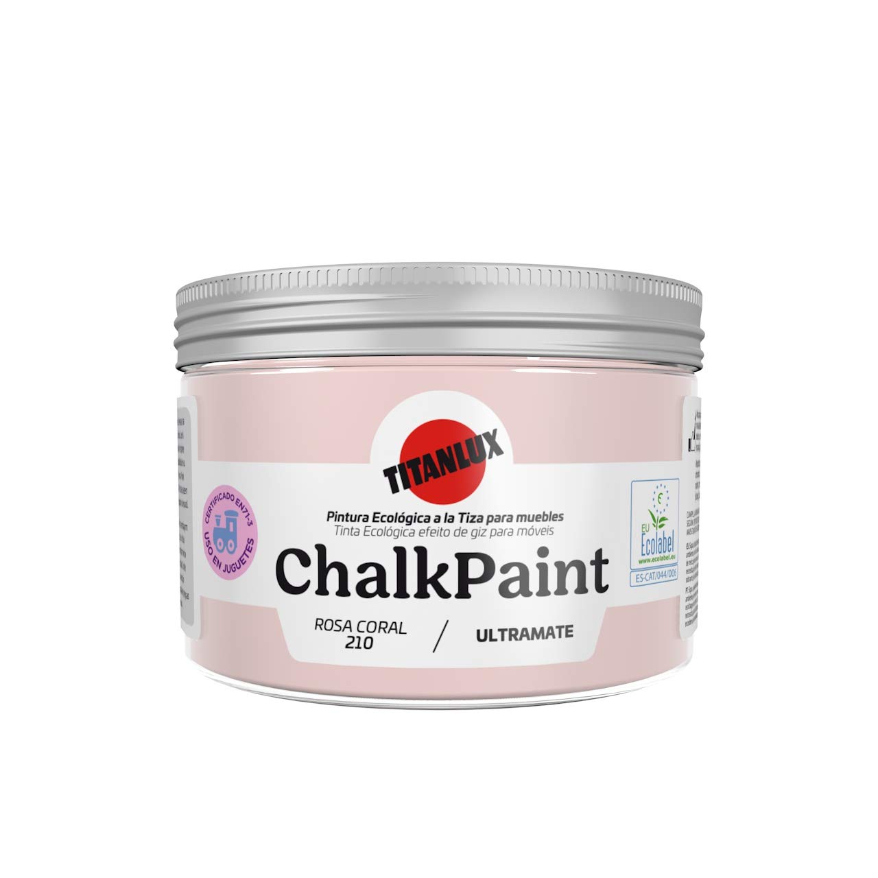 Titan Chalk Paint - 5.07 oz (150 ml) Coral Pink - Premium Matte Finish for Furniture, Cabinets & DIY Home Decor Projects