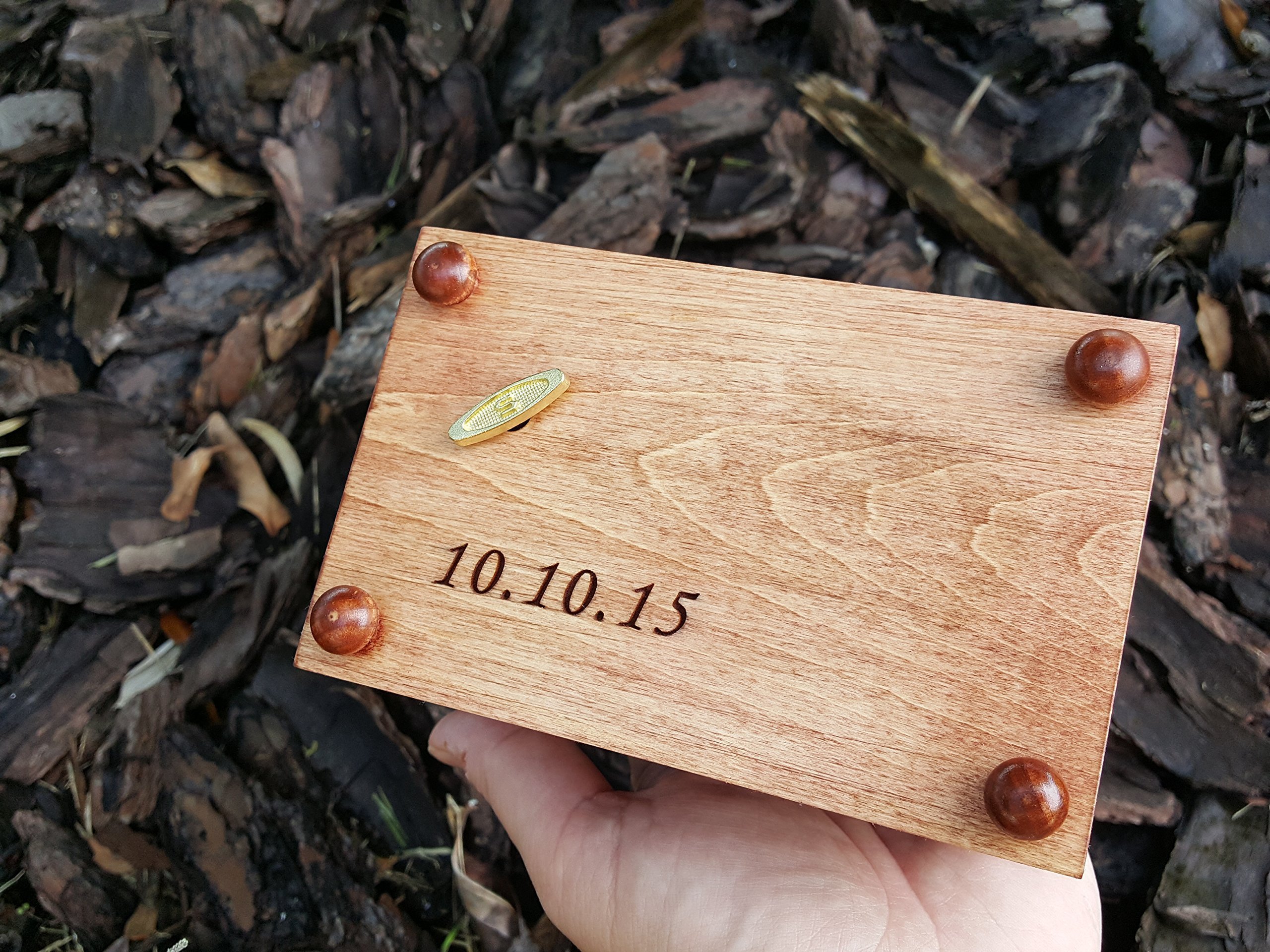 Personalized Engraved Music Keepsake Box - Custom Color & Song Choice - 