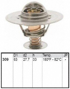 MotoRad 309-180 High Performance Engine Thermostat - Reliable Temperature Control for Cars, Trucks & SUVs - Perfect for Engine Overheating Prevention & Optimal Cooling System Efficiency