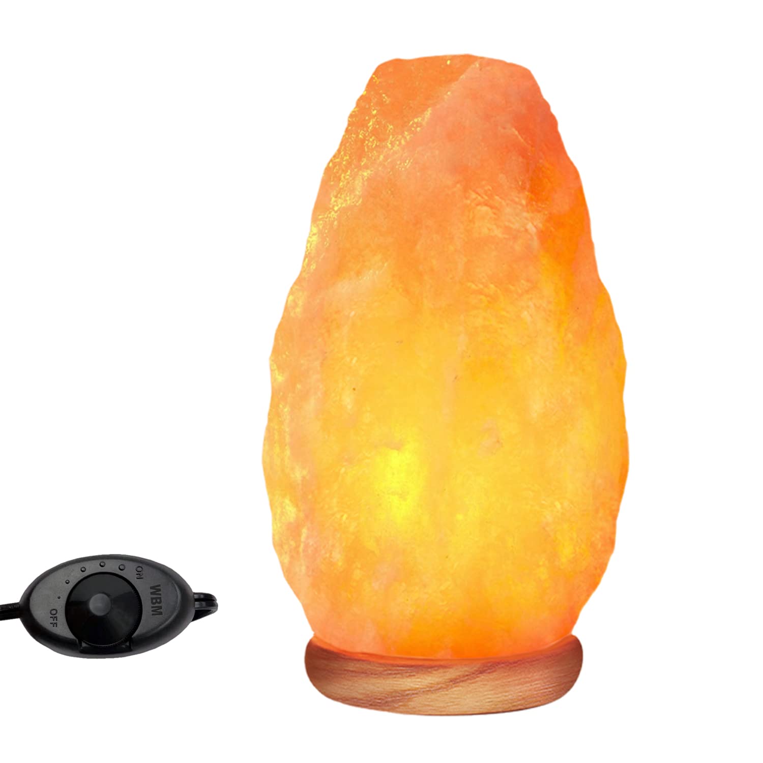 Himalayan Salt Lamp Natural Pink Crystal Rock Night Light with 6 Ft Cord & Dimmer Switch - Perfect for Bedroom, Yoga Studio, Meditation Room & Home Décor