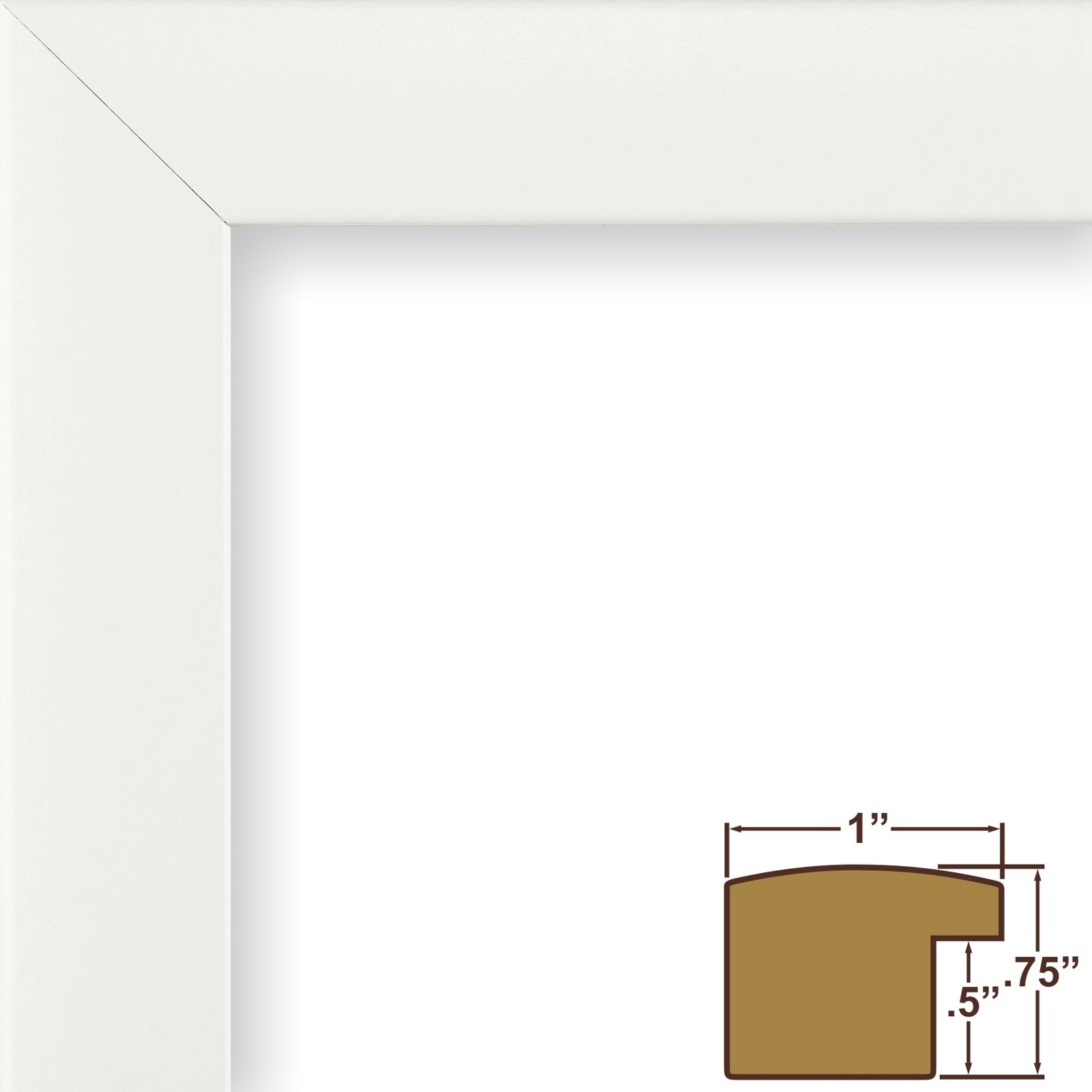 Craig Frames 23247812 4x6 Inch White Picture Frame - 1 Inch Wide Smooth Finish for Photos, Artwork & Wall Decor - Perfect for Home, Office & Gift Giving