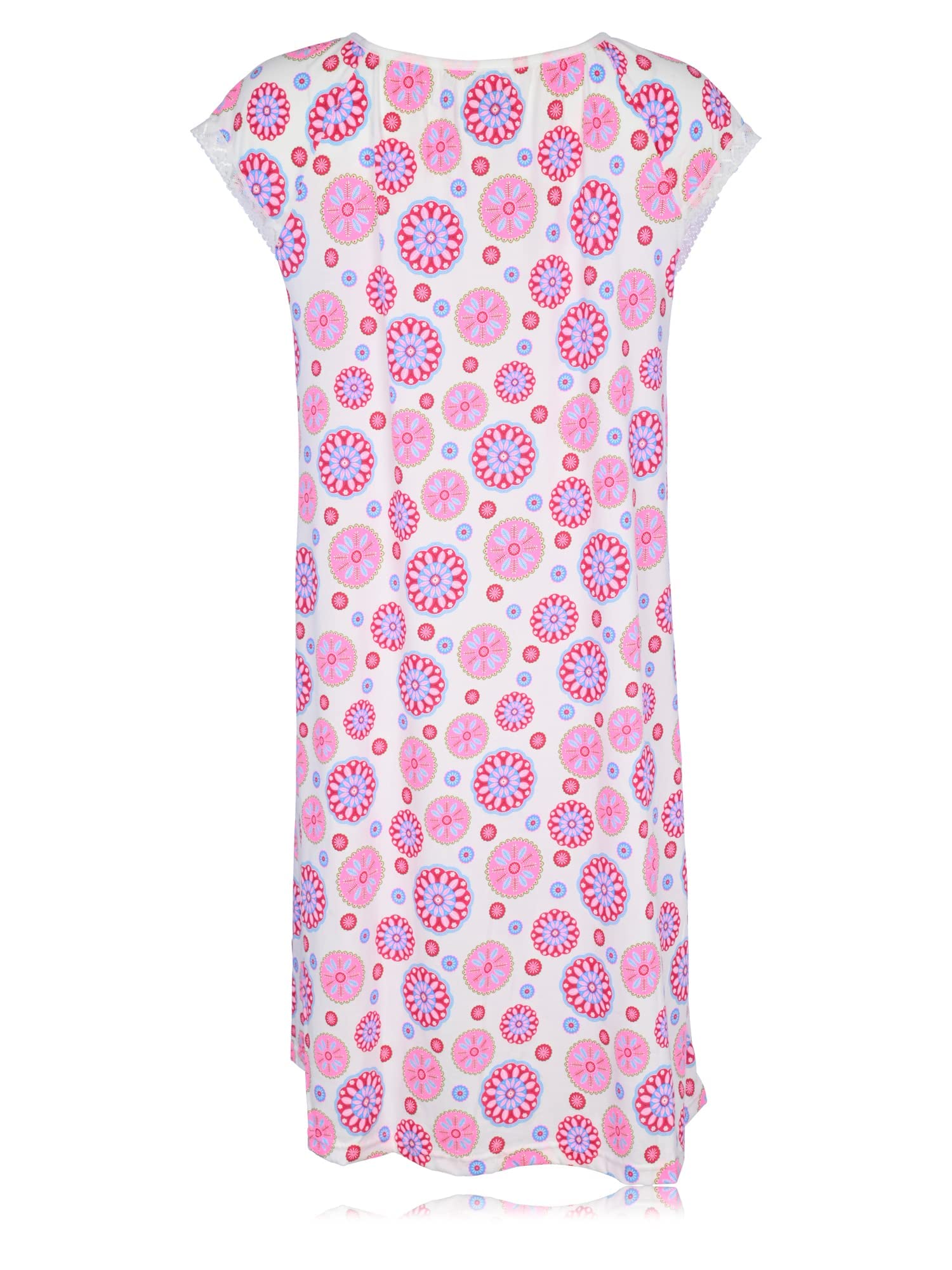 JEFFRICO Women's Soft Sleepwear Nightgown - Comfortable Pajama Dress & Nightshirt for Relaxing at Home or Sleepovers