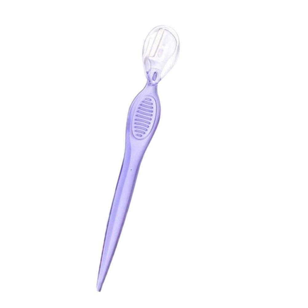 Professional Eyebrow & Face Razor for Women - Dermaplaning Tool with Precision Blades for Smooth Skin - Eyebrow Shaver & Facial Hair Remover - Purple (1pc) - Perfect for Eyebrow Shaping & At-Home Dermaplaning