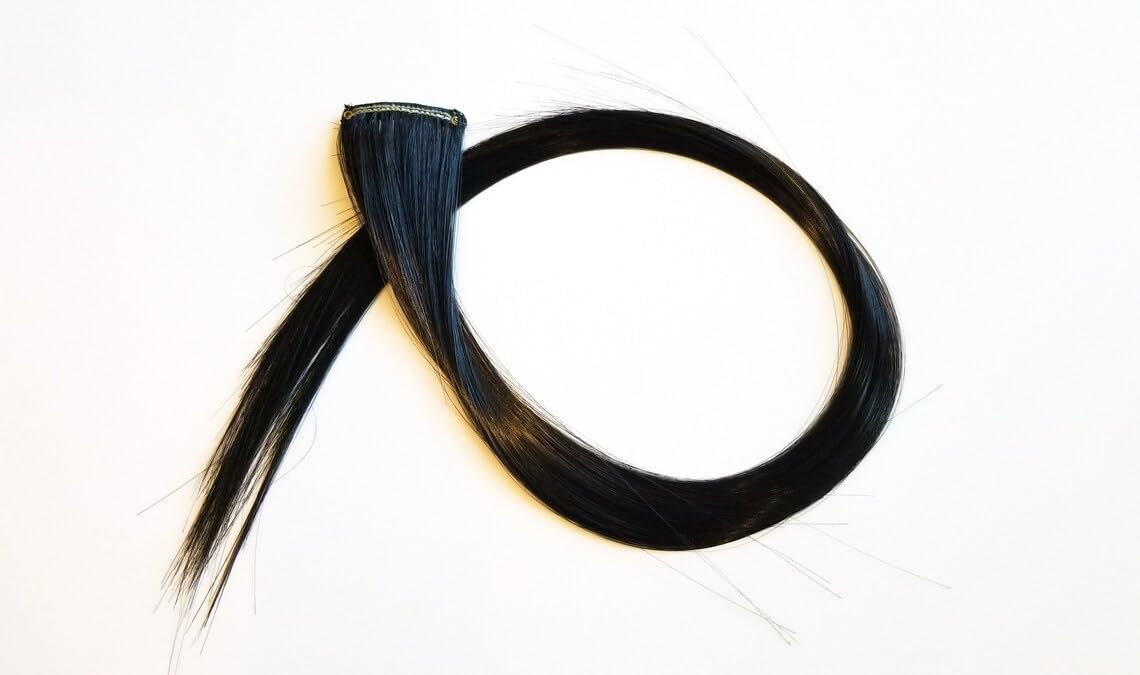 DIYA DIVINE 100% Human Hair Extensions - Single Clip-in Streak for Women & Girls, 14 Inch Natural Dark Brown (Pack of 1) | Perfect for Daily Styling, Parties & Special Occasions
