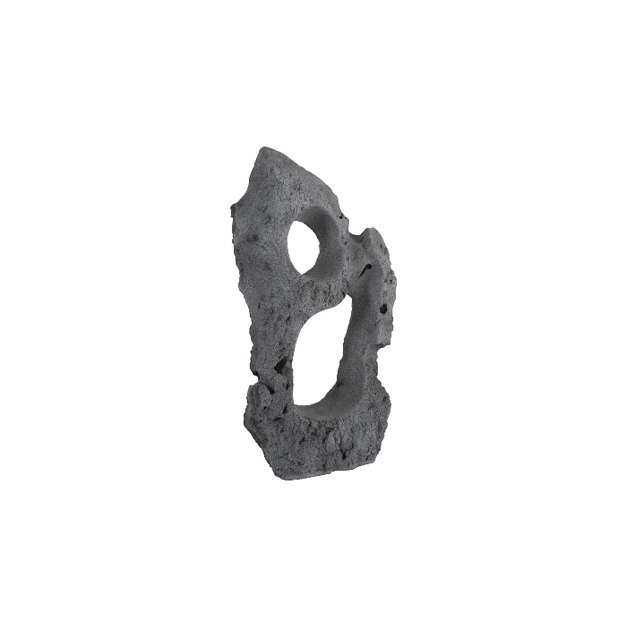 Colossal Charcoal Stone C Cast Stone Sculpture - Handcrafted Garden Statue for Outdoor Decor, Patio & Landscape Design