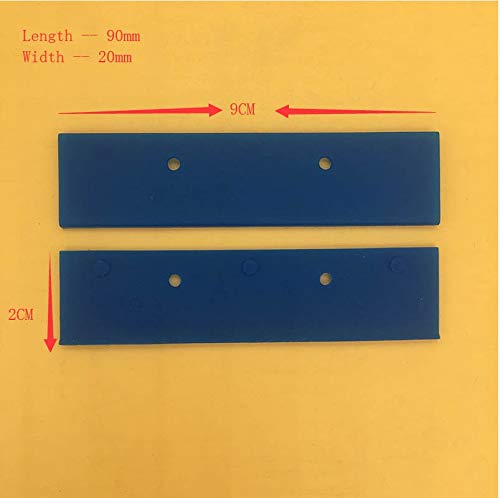 Epson DX5 DX7 Printhead Replacement Parts - 2Pcs Blue & 2Pcs Black Soft Rubber Blade Wipers for PRTA10187 Cleaning Unit | Compatible with UV Solvent Inkjet Printers | Perfect for Office & Commercial Printing Maintenance