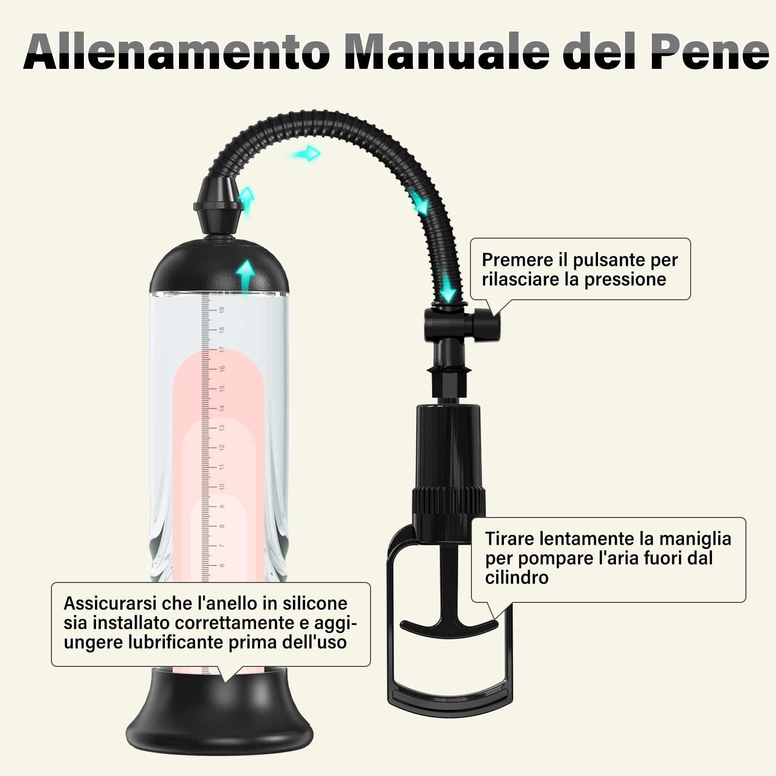 Realistic Male Enhancement Pump with Faux Vagina - Penis Enlargement & Masturbation Toy for Men - Perfect for Solo Play & Couples Fun