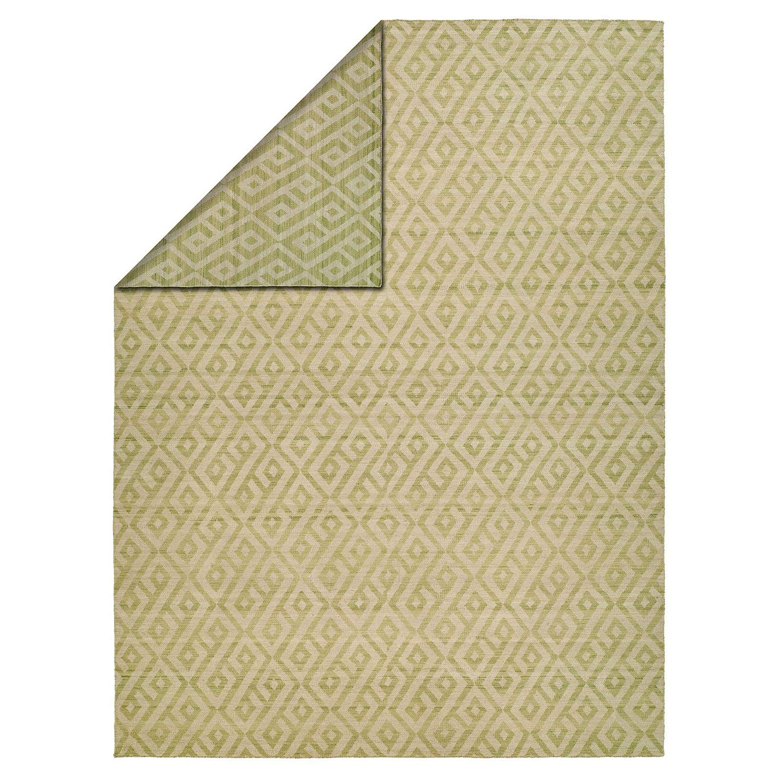 Kalaty EN-920 46 Endura 4' x 6' Area Rug in Thyme/Linen - Durable Low-Pile Rug for Living Room, Bedroom & High-Traffic Areas