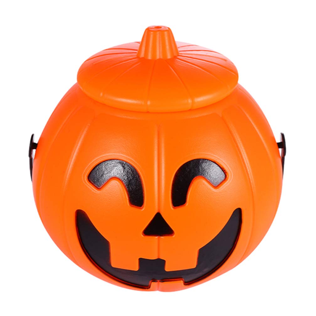 LED Halloween Pumpkin Buckets - Portable Trick or Treat Candy Holders with Lights - Orange Pumpkin Lamps for Kids Party Favors, Outdoor Decor & Nighttime Trick-or-Treating - Perfect for Halloween Parties, Home Decor & Trick-or-Treating Adventures