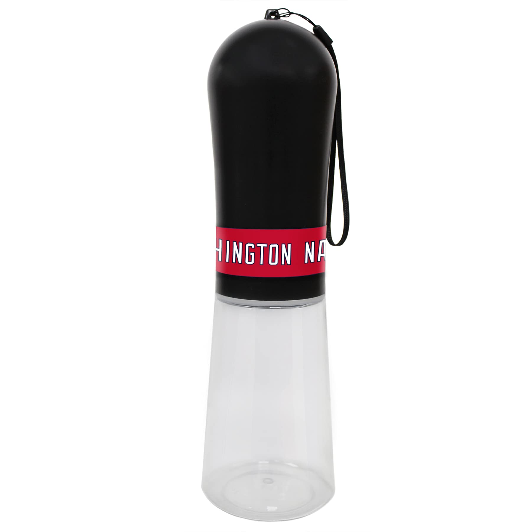 MLB Washington Nationals Baseball Pet Water Bottle - 13.5oz Portable Dog & Cat Water Dispenser with 2 Carbon Filters | Travel Water Bottle for Pets, Perfect for Hiking, Walking & Outdoor Adventures