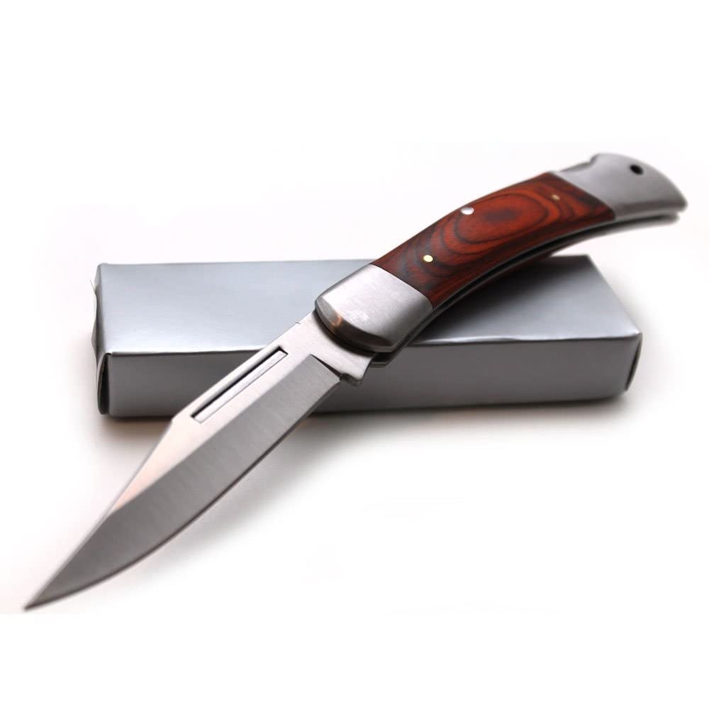 Premium Snake Eye Tactical Lockback Folding Pocket Knife - Large Size with Ergonomic Handle for Outdoor Survival, Camping & EDC Collection