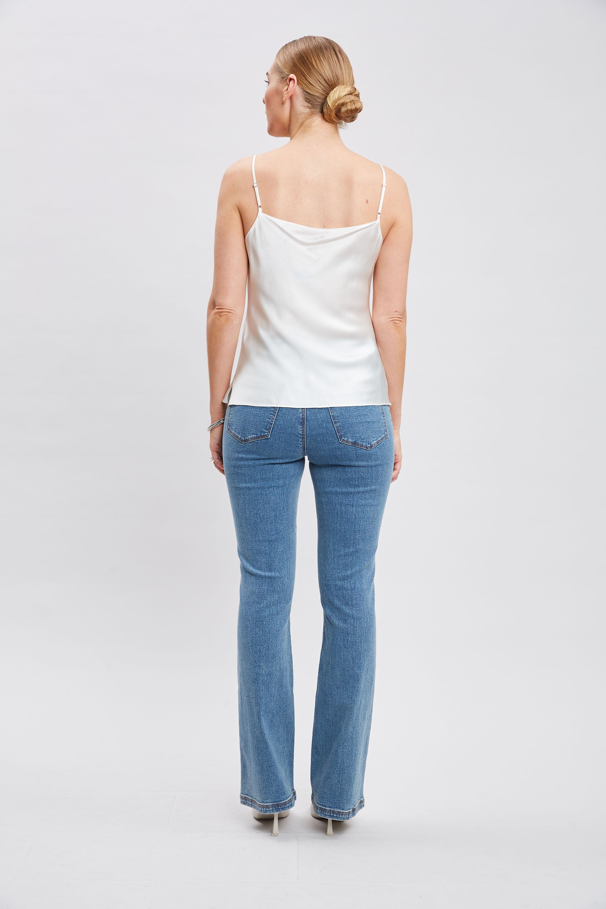 Luxury Stretch Silk Satin Cami Top for Women - Soft & Comfortable Sleepwear, Loungewear & Layering Piece - Perfect for Nightwear, Date Nights & Special Occasions