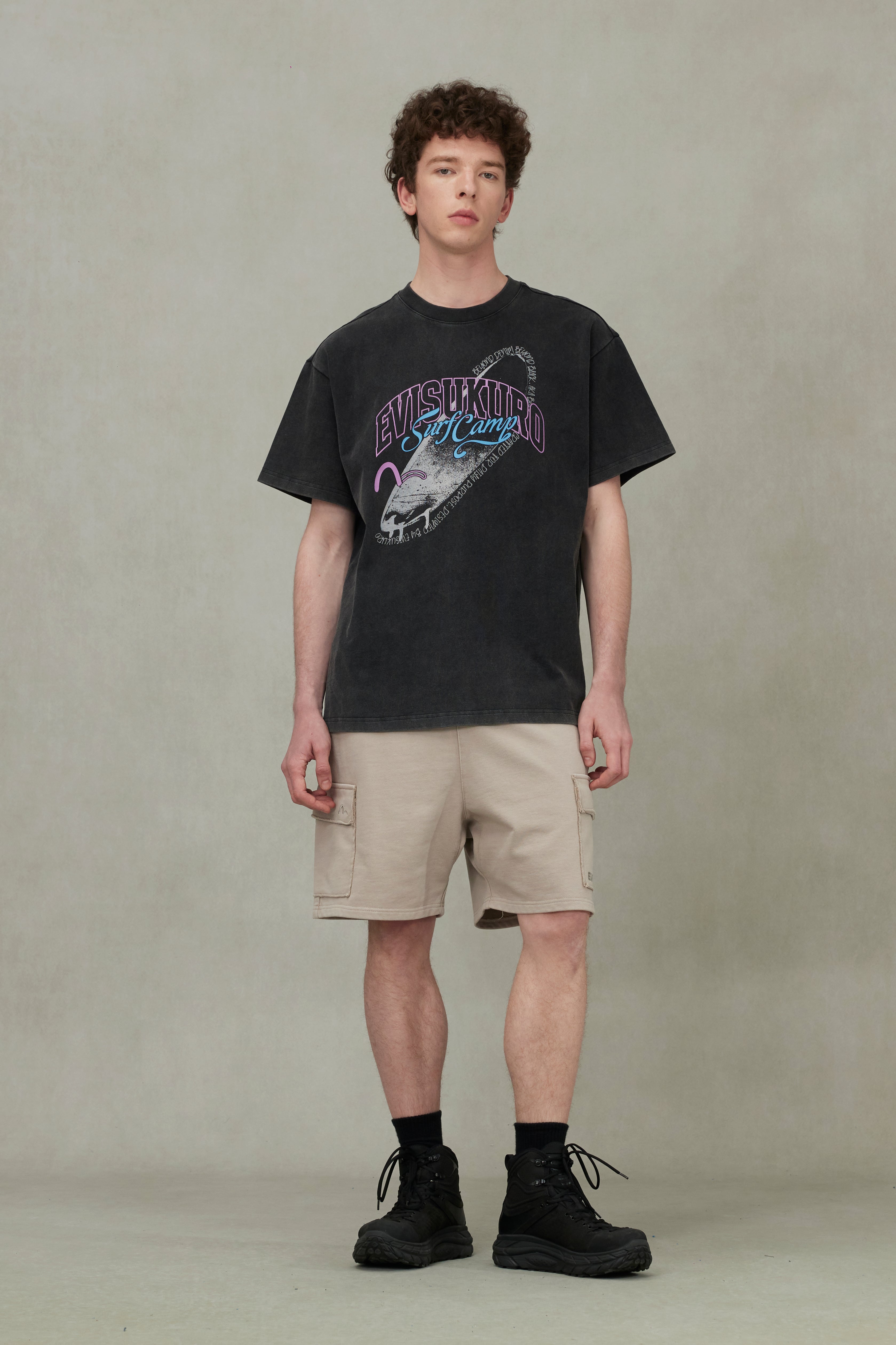 Surf Camp Print Relaxed Fit T-Shirt for Men - Comfortable & Stylish Beachwear for Surfing, Travel & Casual Outfits