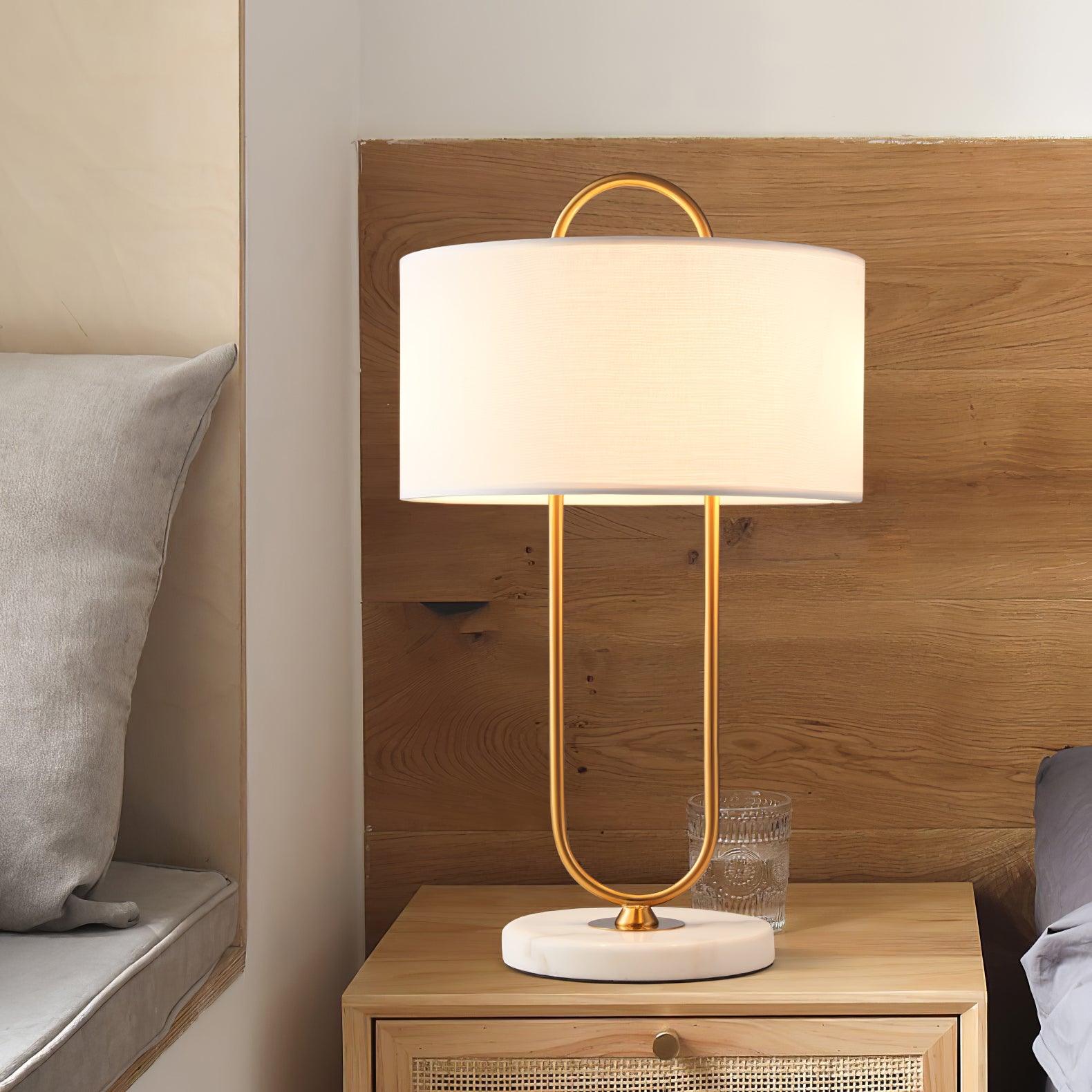 Warner Table Lamp - Modern LED Bedside Lamp with USB Port, Adjustable Brightness for Bedroom, Living Room, and Office | Perfect for Reading, Working, and Relaxing
