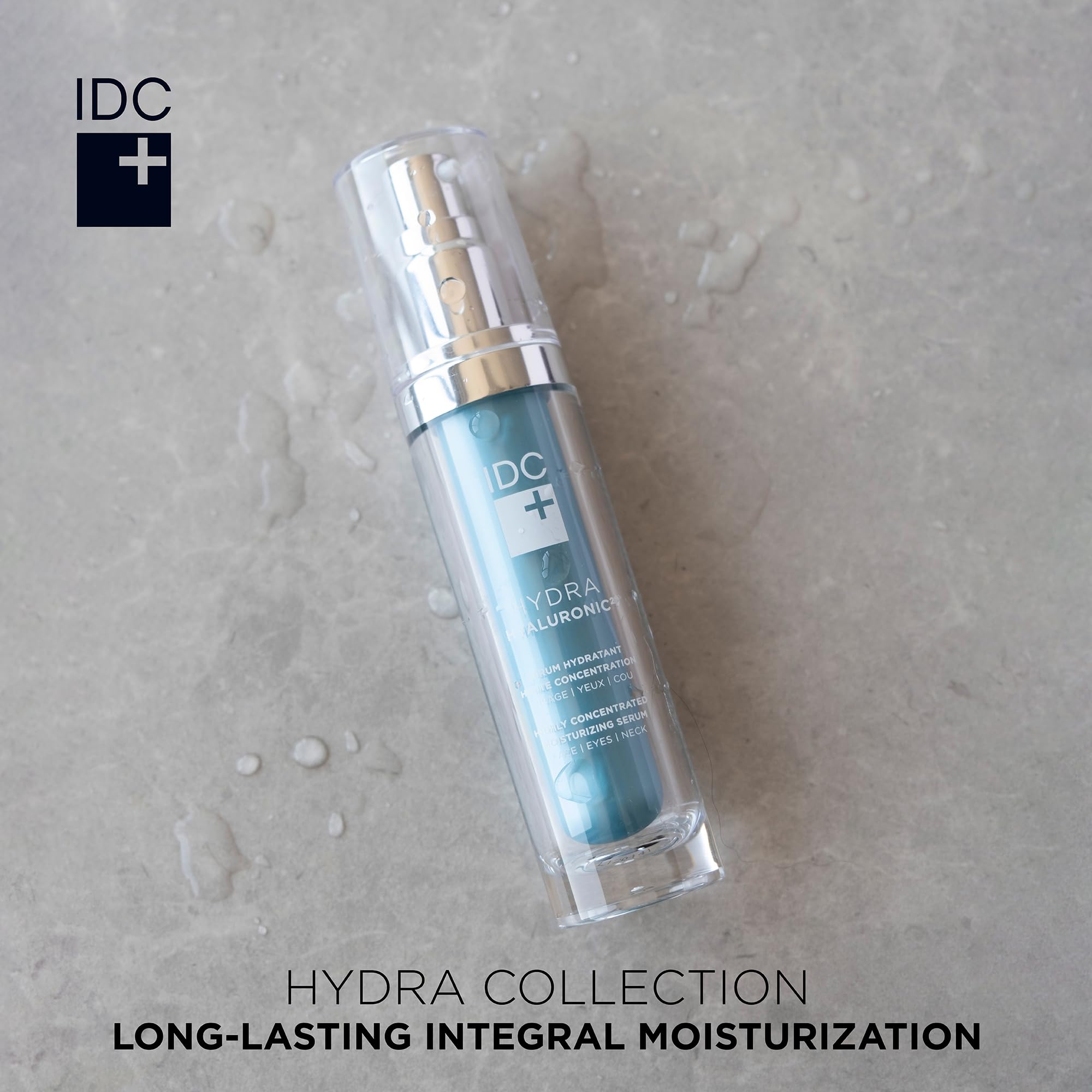 IDC Dermo Hydra Hyaluronic² Moisturizing Serum - 1 fl oz - Hydrating Facial Serum with Hyaluronic Acid for Wrinkles on Face, Eyes & Neck - Anti-Aging Skin Care Treatment - Best for Dry Skin & Fine Lines Reduction - Perfect for Night Routine & Daily Hydration Boost