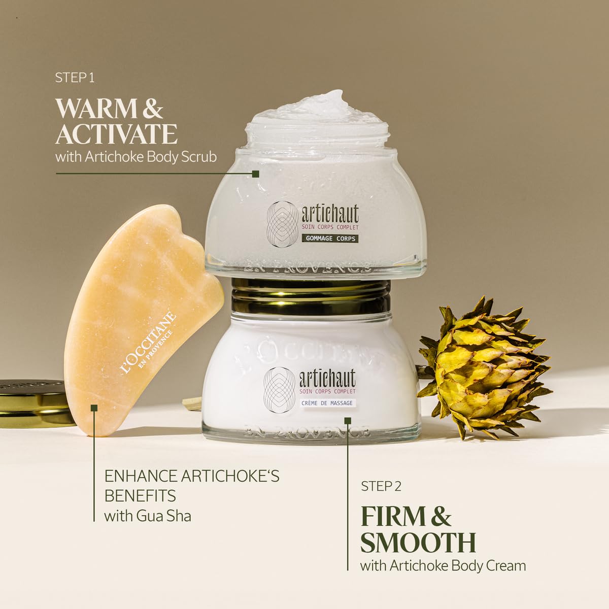 L'Occitane Artichoke Body Cream 7 oz (200ml) - Ultra Hydrating & Nourishing Moisturizer for Dry Skin | Perfect for Daily Use & Spa Nights