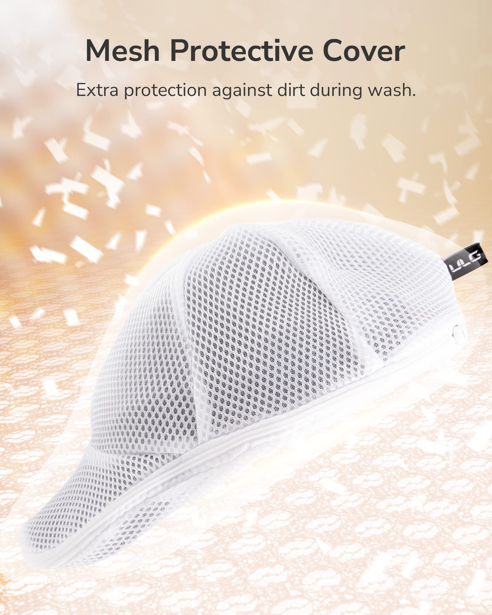 ULG Baseball Cap Hat Washer for Washing Machine - 3 Pack Hat Cleaner & Organizer for Dishwasher Safe Caps - Washing Hat Rack Holder for Sports, Outdoor & Casual Wear
