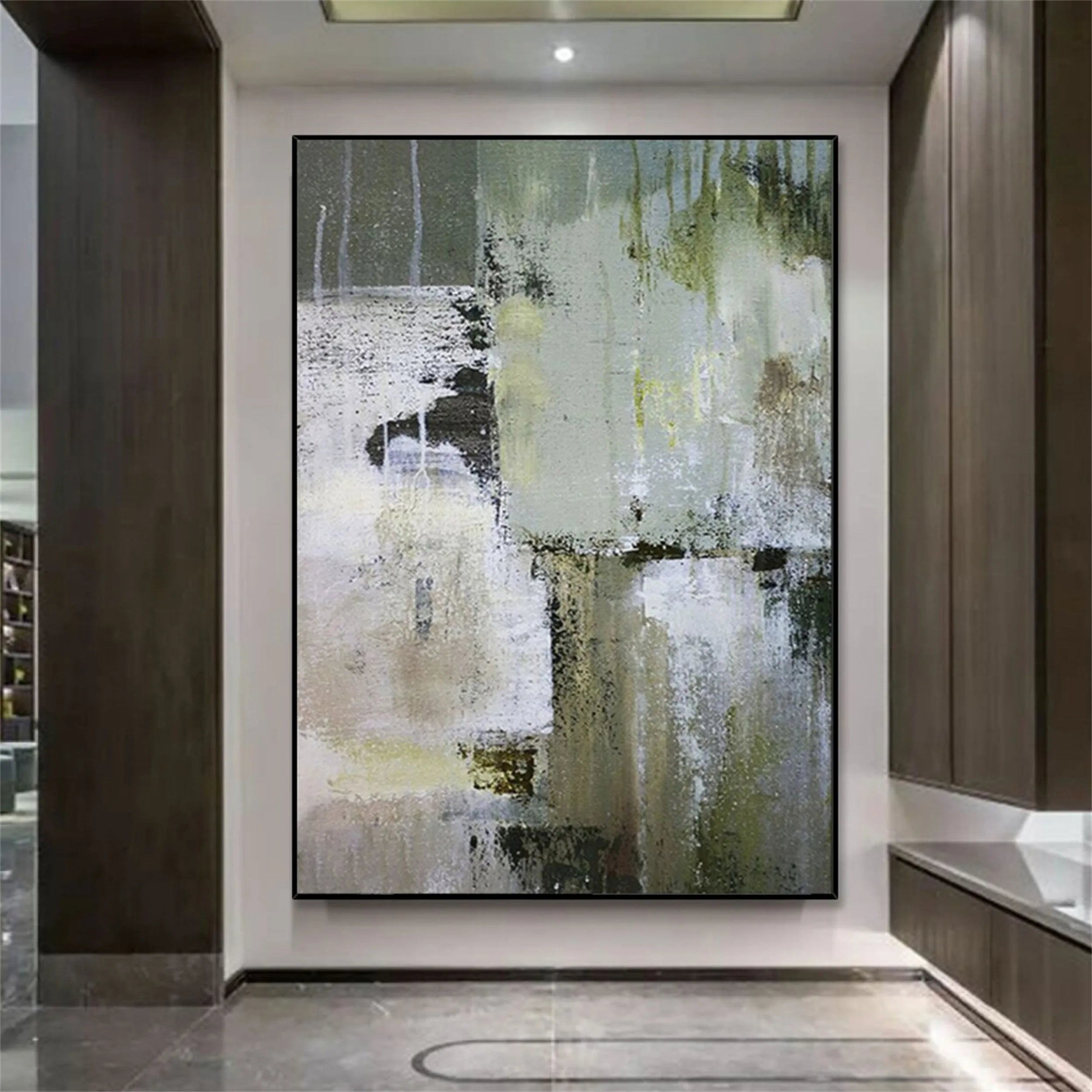 Abstract Painting #AB 105 - Modern Wall Art for Living Room, Bedroom & Office Decor - Handmade Canvas Artwork for Home & Office Interior Design