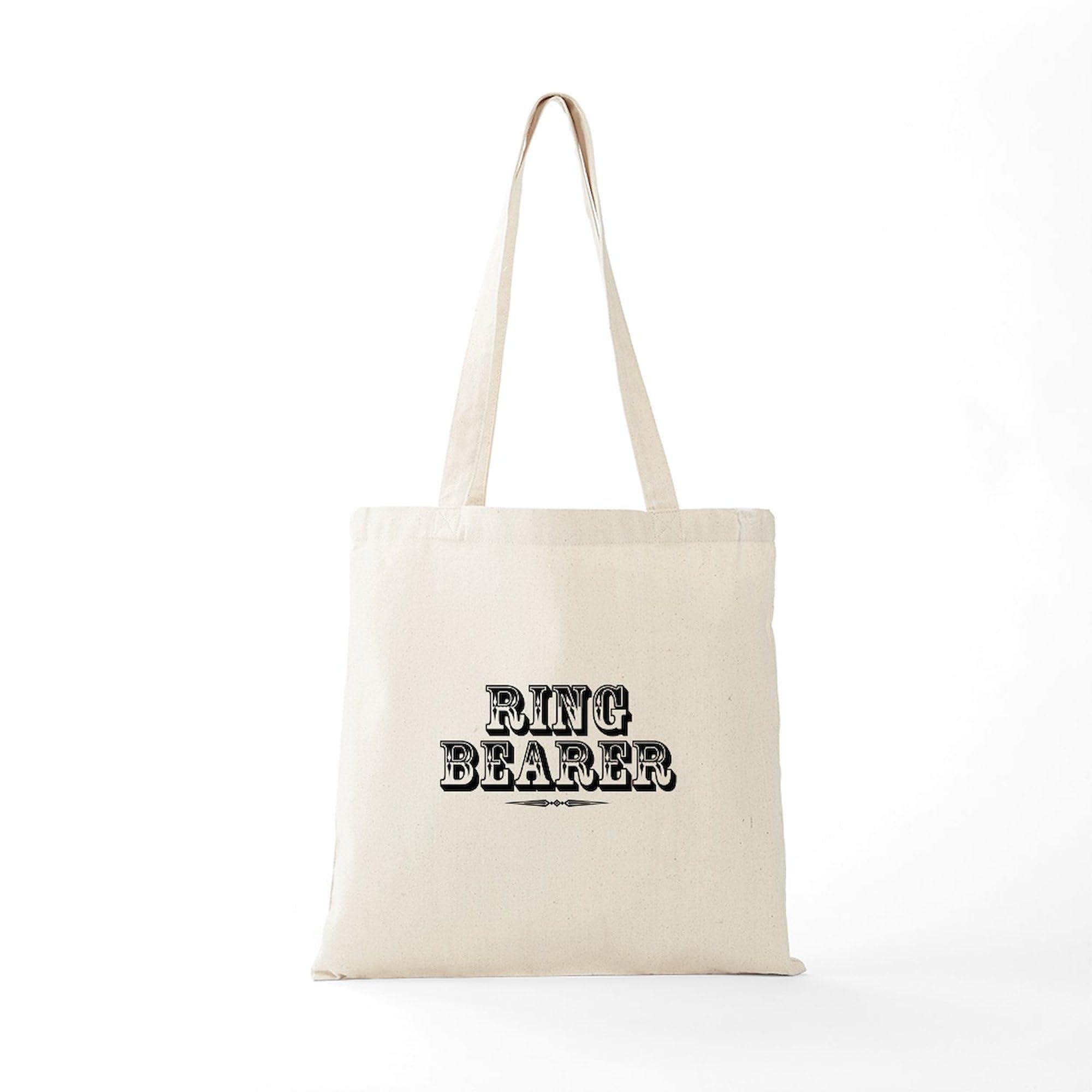 Ringbearer Old West Tote Bag - Natural Canvas Reusable Shopping Bag for Groceries, Beach & Daily Use | Eco-Friendly Cotton Tote with Western Design