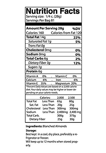 **Organic Blanched Almond Flour 25 lbs - Paleo & Keto Friendly, Grain-Free, Gluten-Free, Kosher Certified - Perfect for Baking, Cooking, and Healthy Recipes**