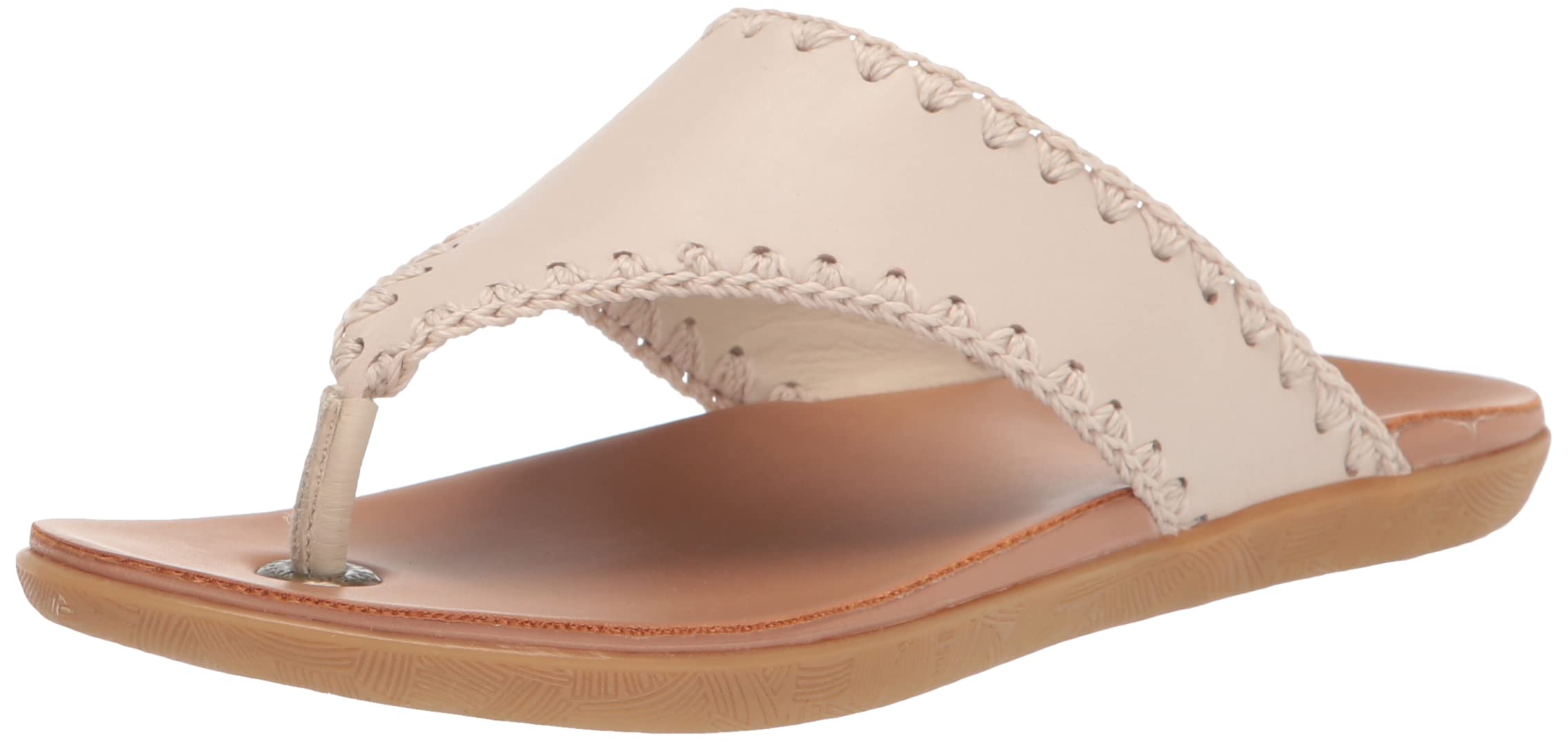 The Sak Women's Shana Thong Crochet Leather Flip Flop Sandals - Comfortable Summer Open Toe Shoes for Beach, Pool & Casual Outings
