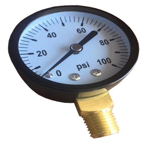 0-100 PSI Regulator Gauge Clock Meter - High Precision Pressure Gauge for Air Compressors, Gas Tanks & HVAC Systems - Perfect for Industrial, Automotive & Home Use