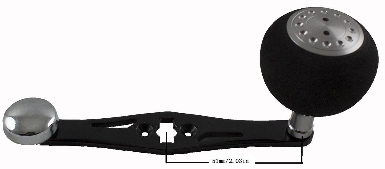 Jigging World Power Handle for Shimano Calcutta D Round Baitcasting Reels - Upgrade Your Fishing Gear for Saltwater & Freshwater Angling