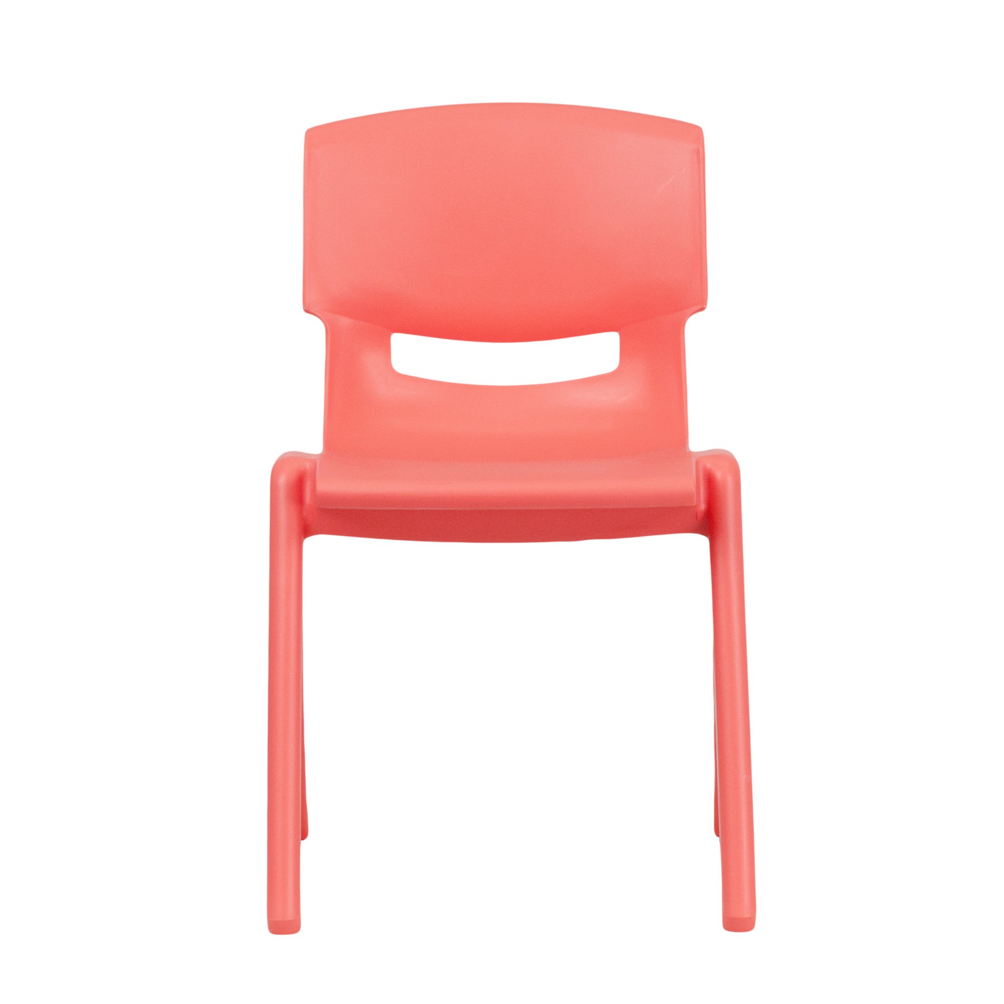 Flash Furniture Whitney 5-Pack Red Plastic Stackable School Chairs - 13.25