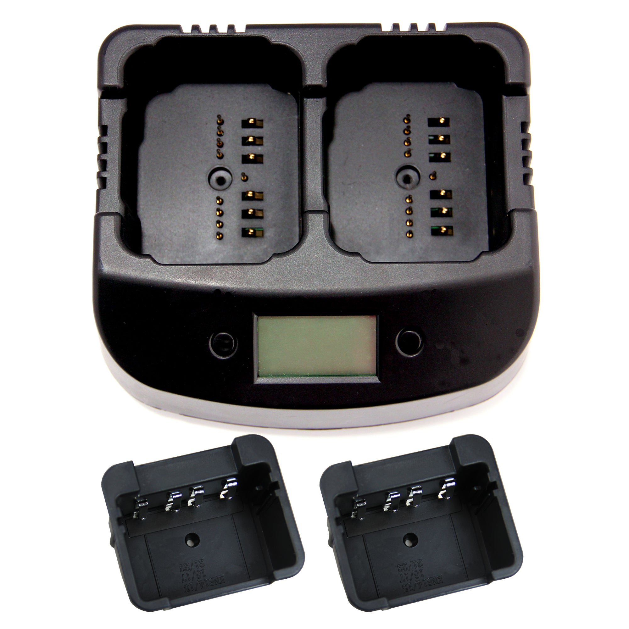 ICOM Two Way Radio Battery Dual Charger - Fast Charging for BP-252, BP-253, BP-261, BP-262 - Perfect for Emergency Communication & Outdoor Adventures