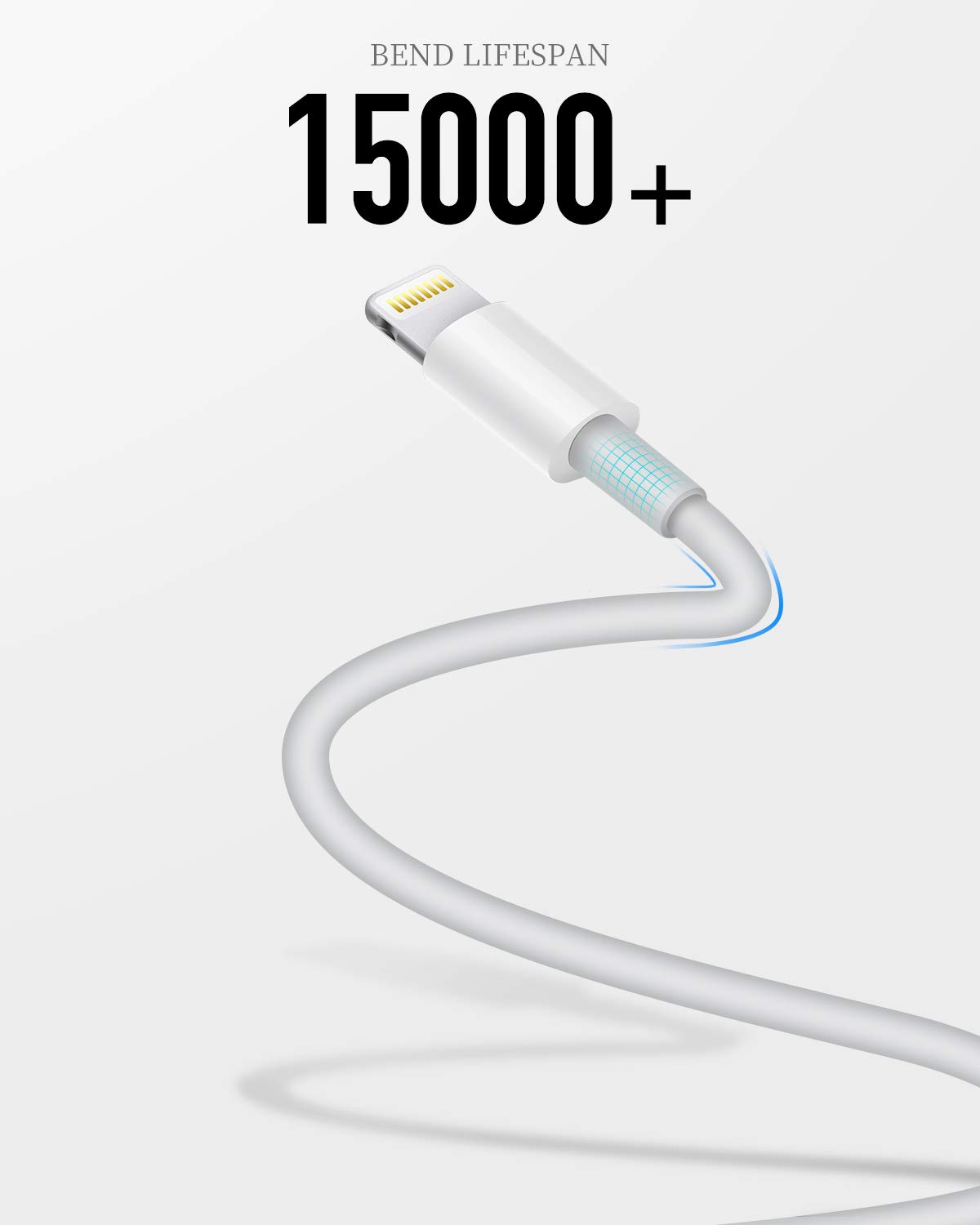 Original Apple MFI Certified USB to Lightning Cable 2 Pack - 1Ft Fast Charging Cord for iPhone 11/11 Pro/11 Max/X/XS/XR/XS Max/8/7/6/5S/SE - Perfect for Home, Office & Travel Charging