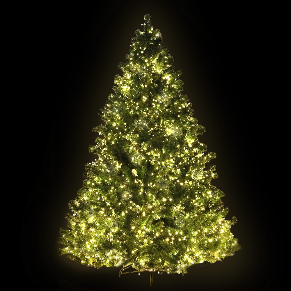 1.8M Pre-Lit Christmas Tree with 1980 Warm White LED Lights - Perfect for Living Room, Office & Holiday Decorations