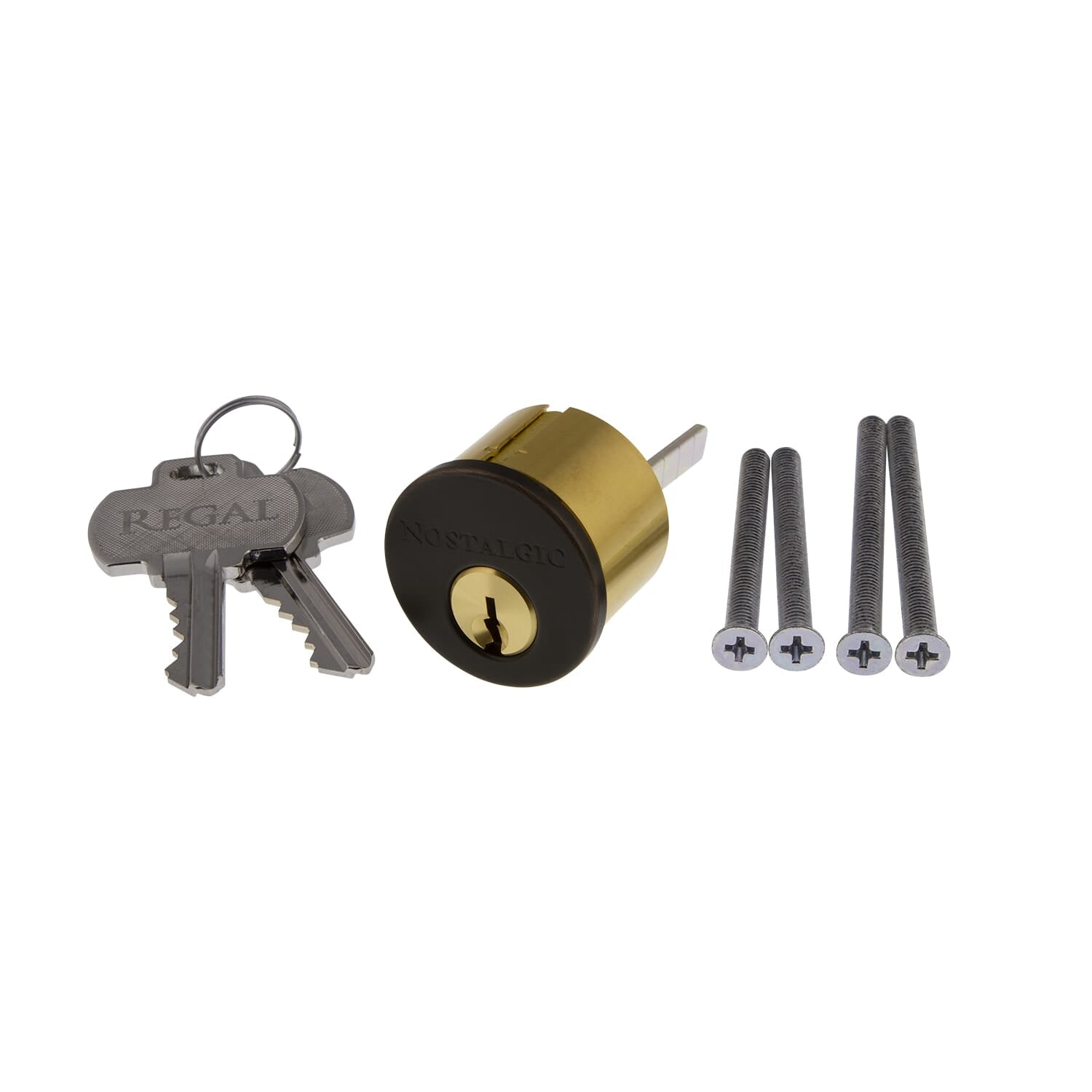 High Security Deadbolt Cylinder & Cover with Key Code - Timeless Bronze Finish for Home & Office Door Locks | Easy Installation & Durable Protection