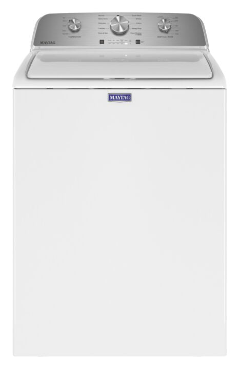 Maytag MVW4505MW 5.2 cu. ft. White Top Load Washing Machine with Deep Fill Option - Perfect for Large Families & Bulk Laundry Loads
