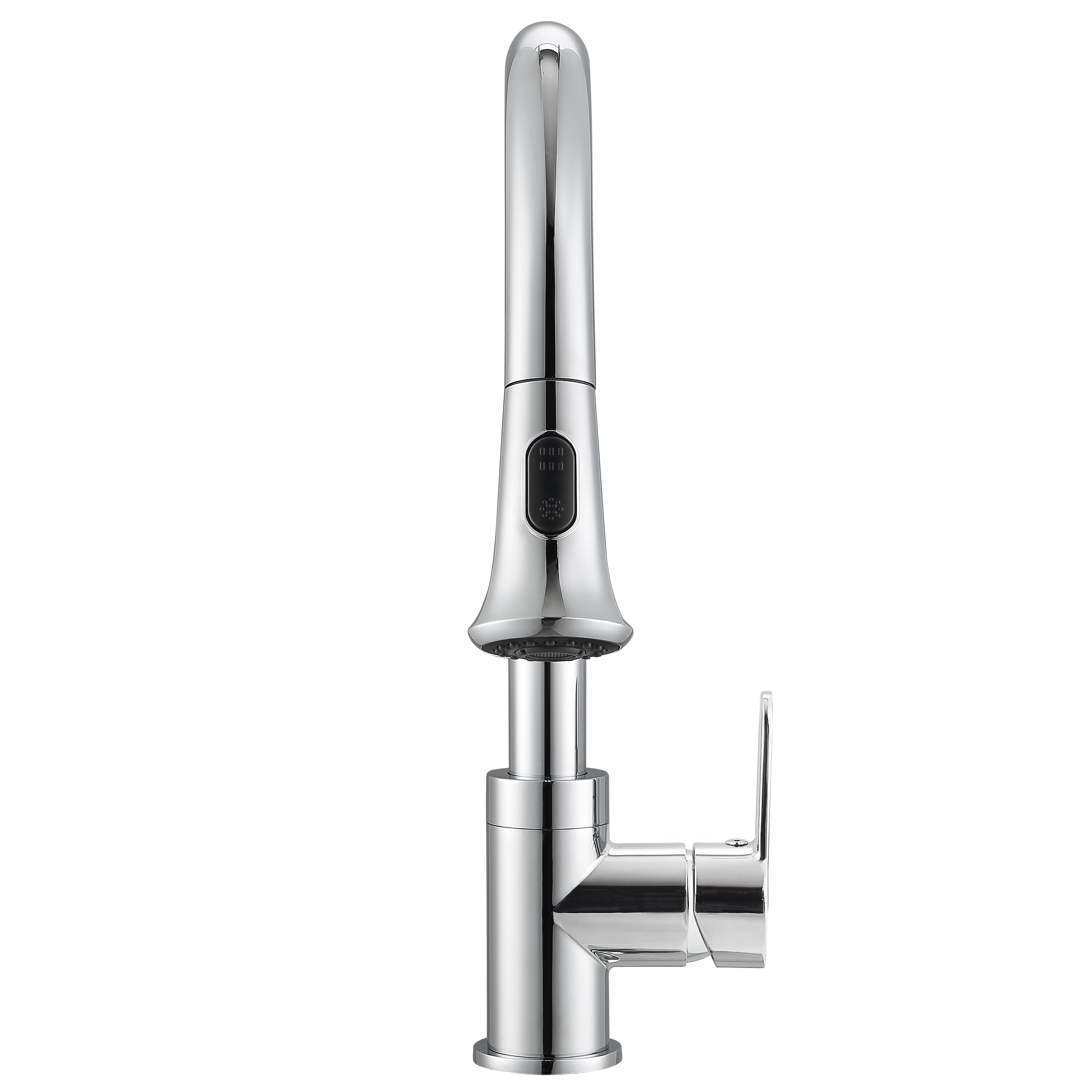 Chrome Rivella Pull Down Single Handle Dual Spray Kitchen Faucet - Perfect for Modern Home & Restaurant Sinks