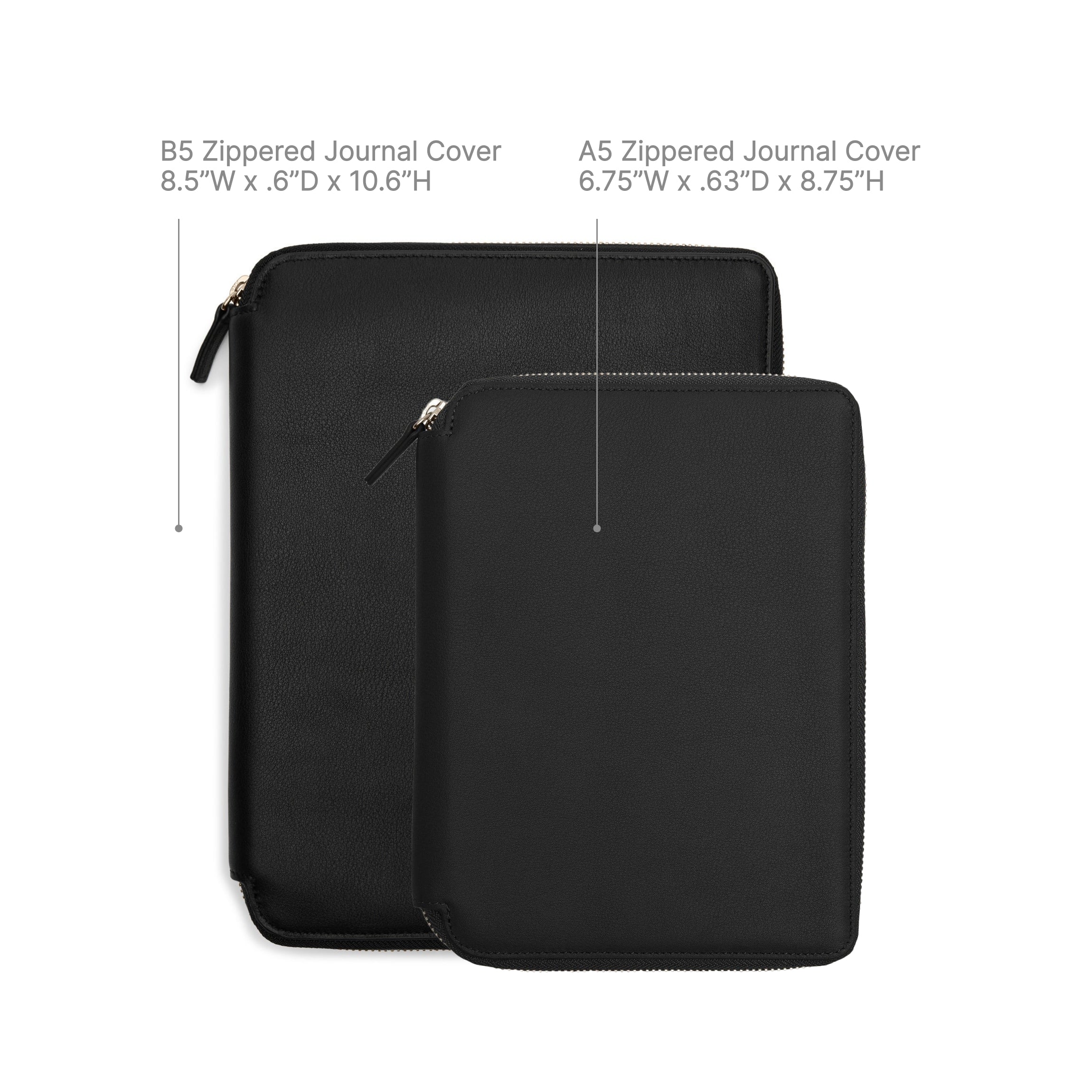Premium A5 Leather Zippered Journal Notebook - Brown, Lined Pages for Writing, Sketching & Note Taking - Perfect for Travel, Office & School Use
