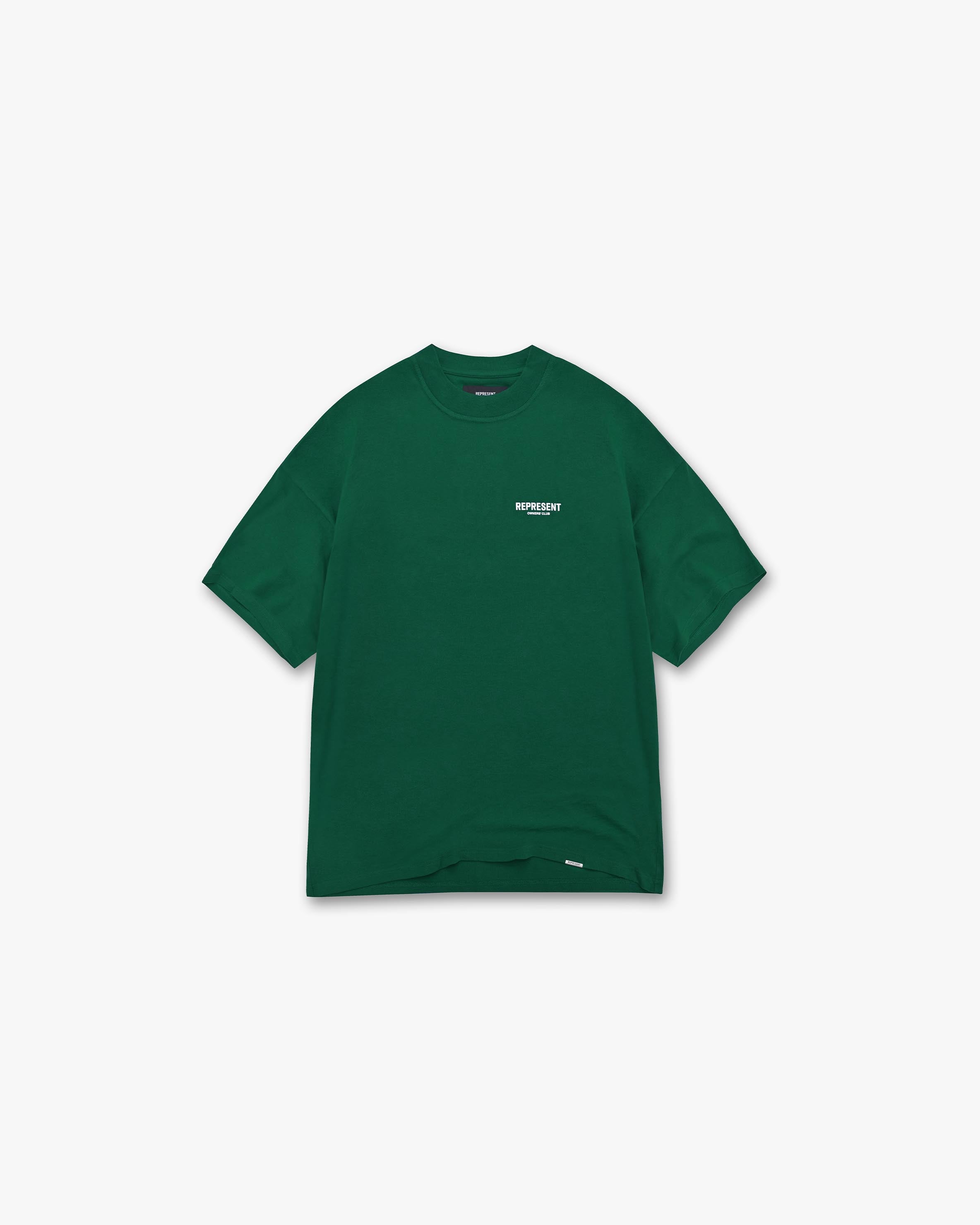 Represent Owners Club T-Shirt - Premium Cotton Men's Tee in Racing Green | Casual Streetwear & Lounge Comfort