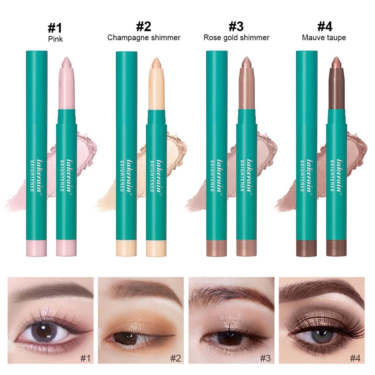 Waterproof Eyeshadow Stick - Thrive Eye Shadow Brightener Stick with Glitter & Shimmer, Long Lasting Cream Eyeshadow Makeup for Day & Night (Mauve Taupe Shimmer) | Perfect for Parties, Weddings & Everyday Glam