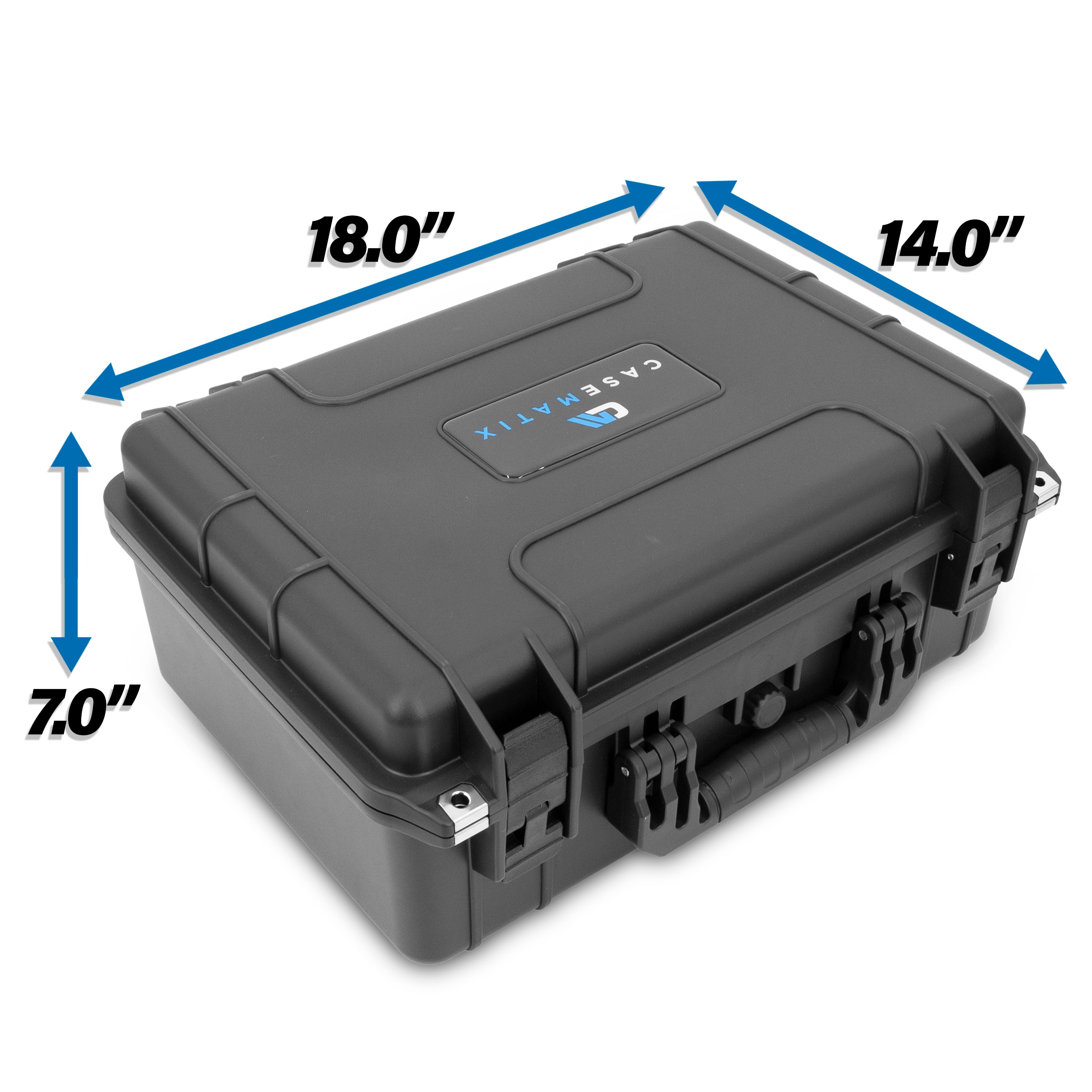 CASEMATIX Waterproof Trading Card Storage Case - Holds 500 Top Loader Cards with Airtight Seal & Adjustable Dividers - Perfect for Collectors, Sports Cards, and Gaming Cards Protection