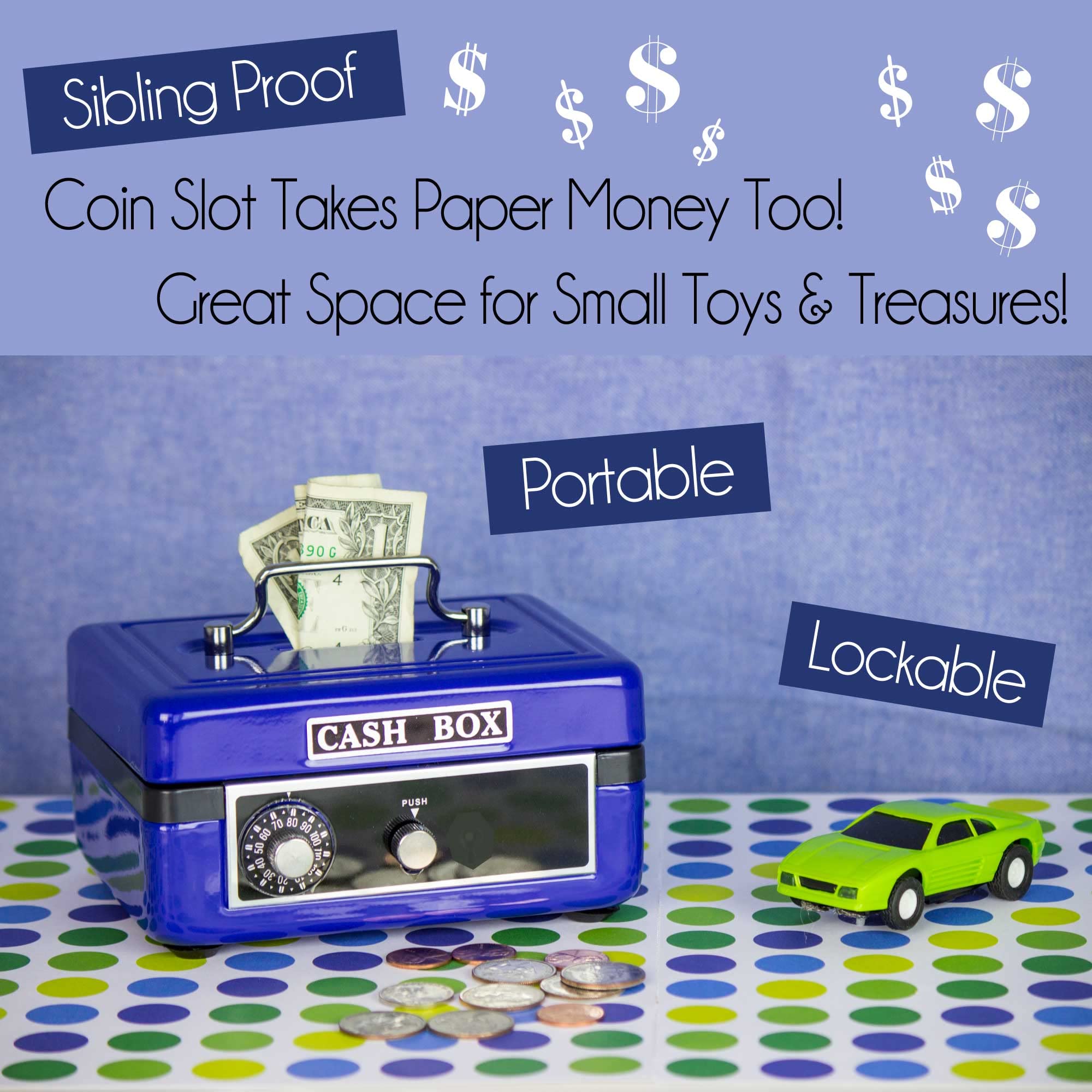 Personalized Pink Cash Box with Butterflies & Flowers - Secure Money Storage for Parties, Weddings, and Small Businesses
