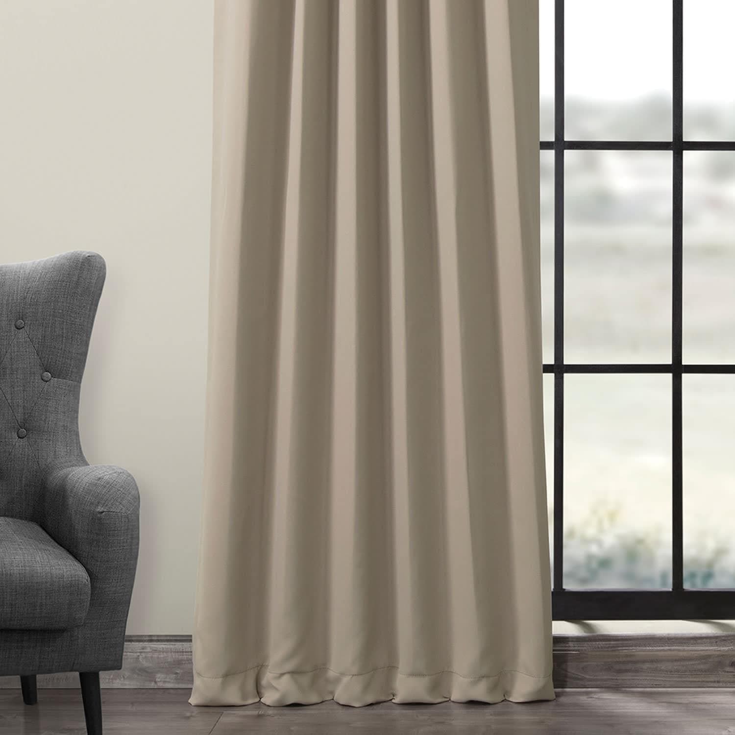 Classic Taupe Blackout Curtains for Bedroom - Light Blocking Thermal Insulated Window Drapes for Better Sleep & Energy Savings