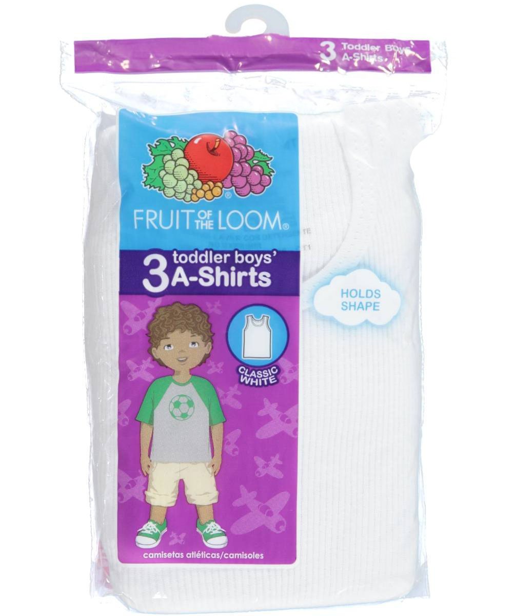 Fruit of the Loom Big Boys' A-Shirt #501B - Comfortable Cotton Undershirts for Kids & Teens - Perfect for School, Sports & Everyday Wear
