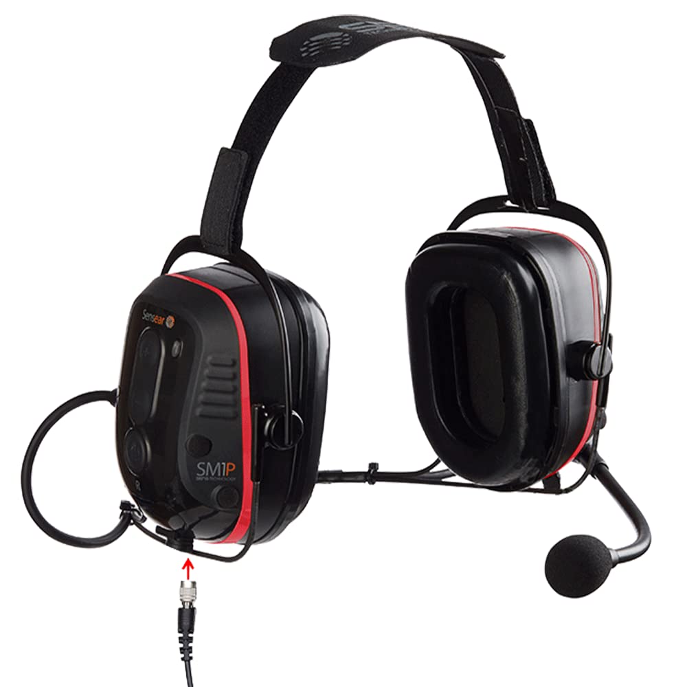 SM1P-IS Hazardous Location Smart Wireless Industrial Headset - Behind-the-Neck Design, 24dB NRR Noise Cancelling Ear Protection, 82dB Volume Limiter - Ideal for Manufacturing, Oil & Gas, Mining, Construction & Warehouse Safety