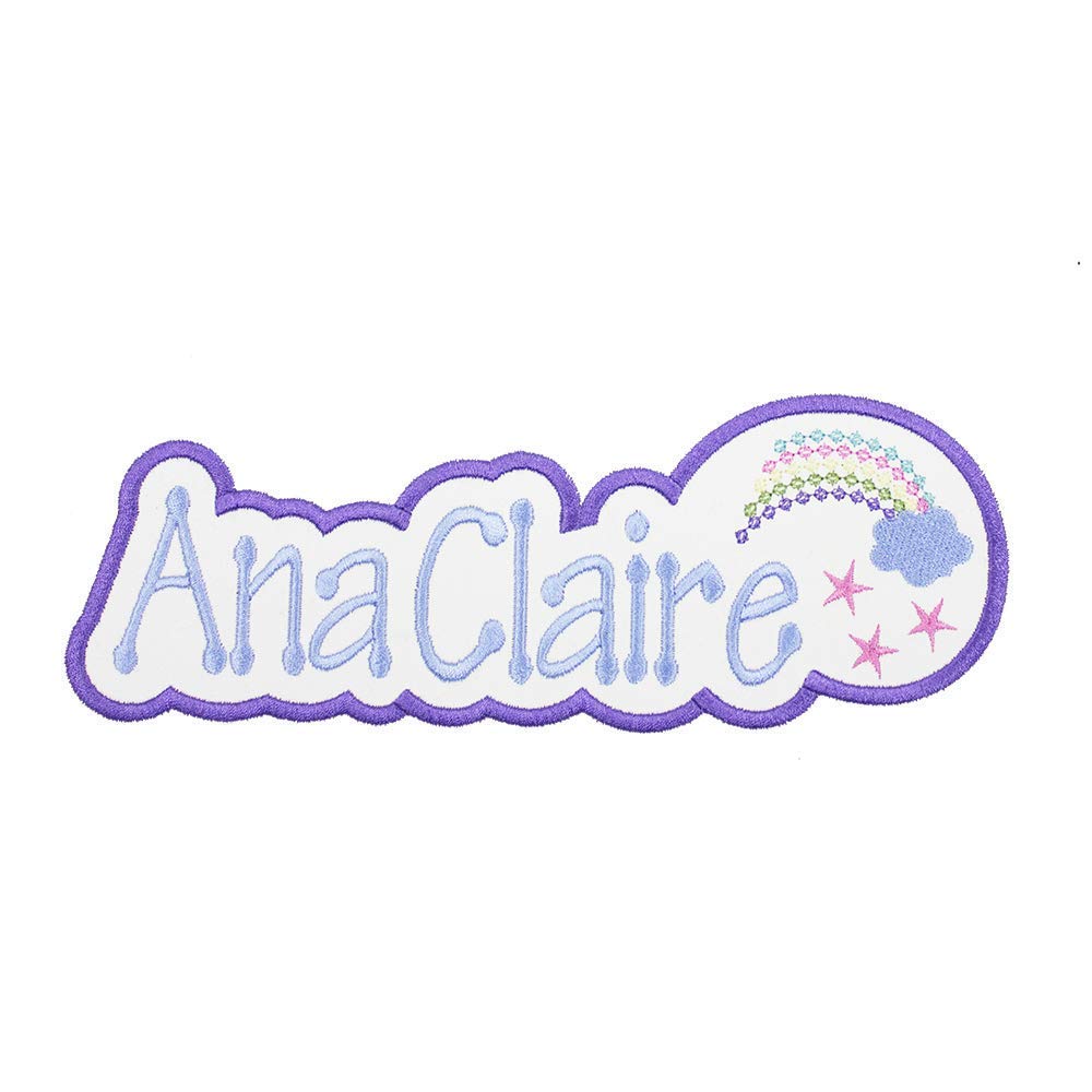 Custom Rainbow Name Patch - Sew On or Iron On Personalized Embroidered Badge for Jackets, Backpacks & DIY Crafts