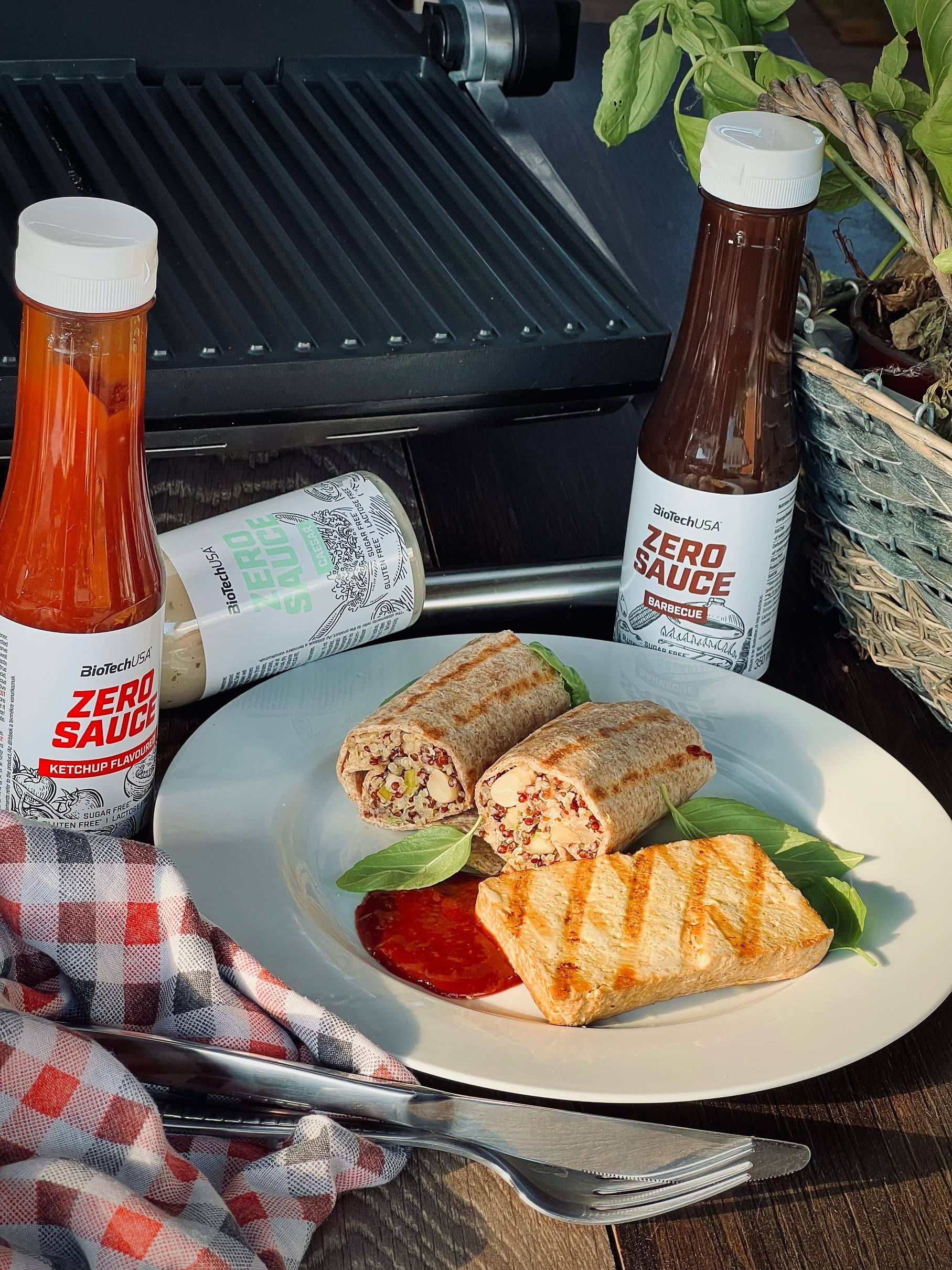 BioTechUSA Zero Sauce - Sugar-Free & Fat-Free Island Dressing with Sweeteners, 350ml | Keto & Vegan Friendly Salad Dressing for Healthy Eating & Weight Loss