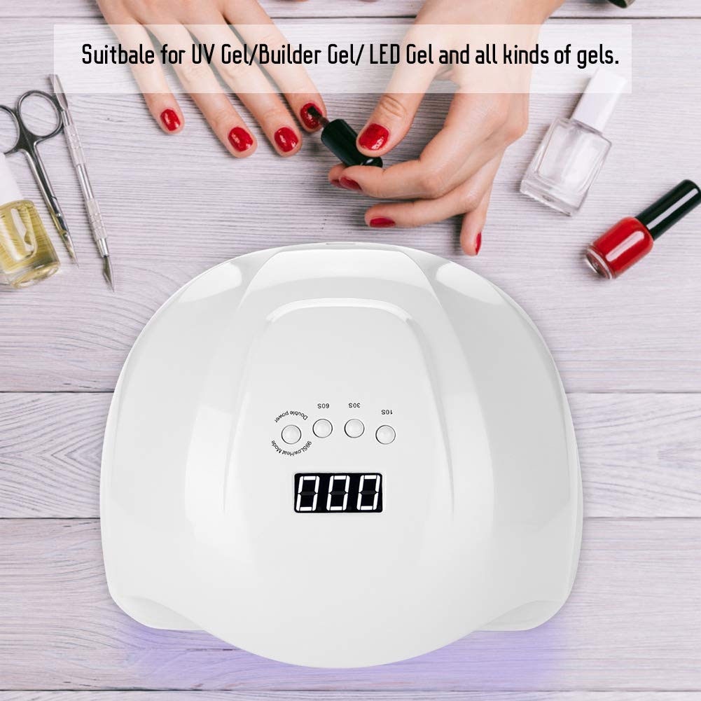 54W LED Nail Lamp - Professional UV/LED Nail Dryer for Gel Polish Curing, Dual Light Source Manicure Tool for Home & Salon Use, Perfect for DIY Nail Art and Professional Manicures