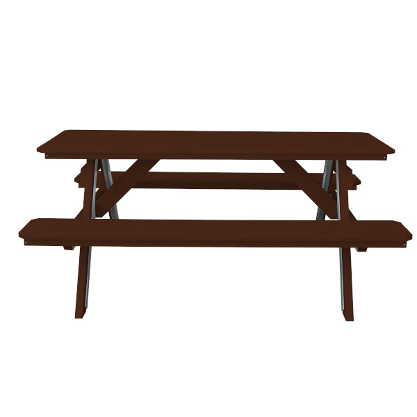 Eco-Friendly Recycled Plastic Picnic Table with Attached Benches – Perfect for Outdoor Dining, Camping, and Backyard Gatherings