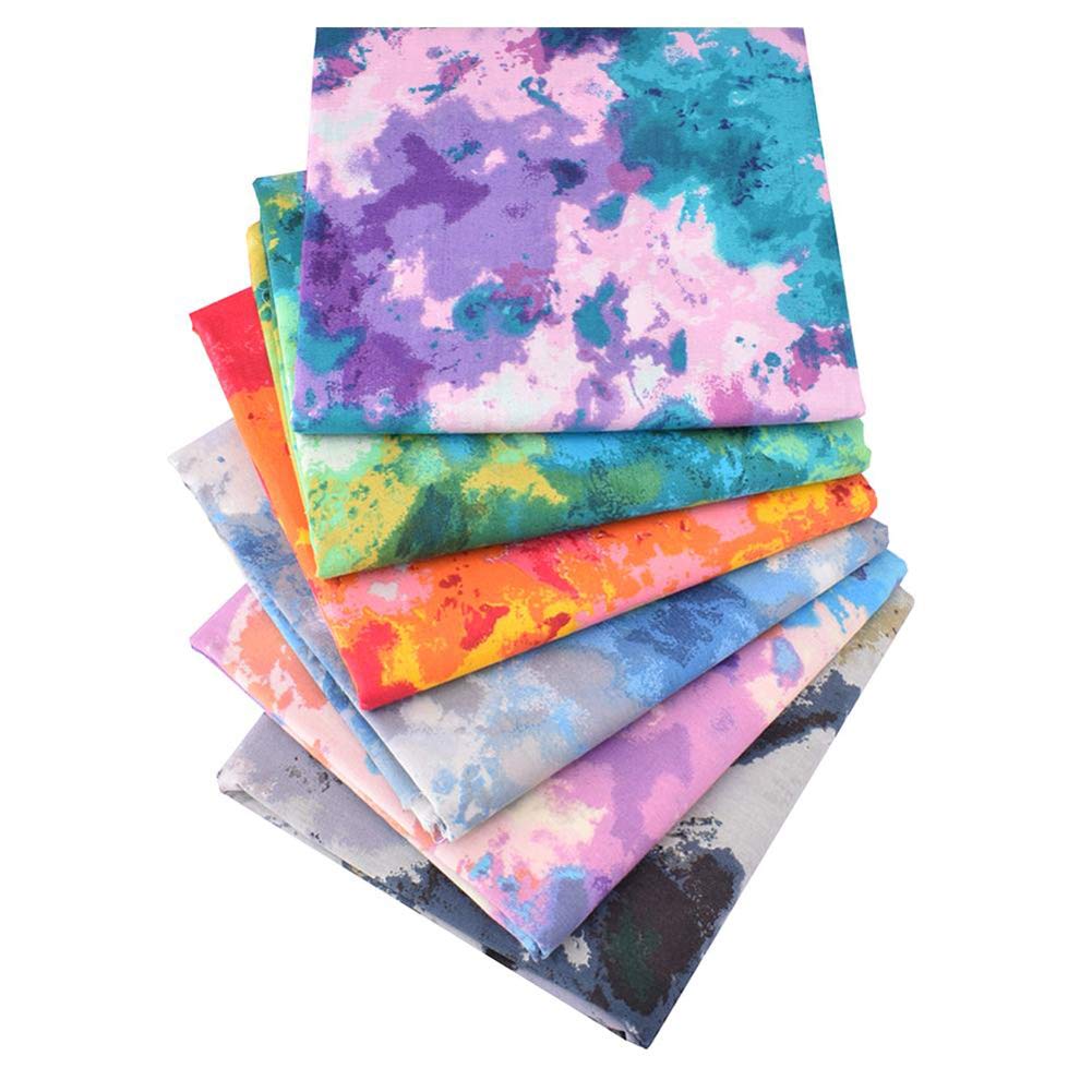 6Pcs 100% Cotton Fat Quarters Fabric Bundles - 19.69