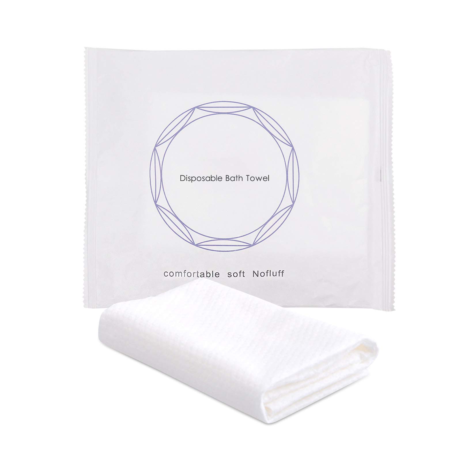 **Premium 8-Pack Disposable Travel Towels - Ultra Soft, Thick & Portable Hotel Bath Towel Set for Guests, Camping, Backpacking & Emergency Use - Hygienic Separate Packing for Travel & Outdoor Adventures**